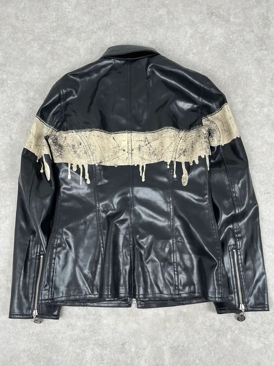 Moschino 2000s Moschino Black Painted Effect Light Jacket Size M / US 6-8 / IT 42-44 - 6 Thumbnail