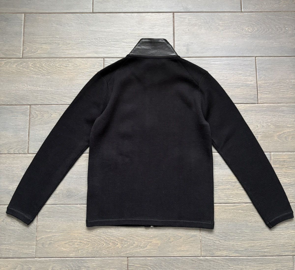 Burberry Burberry Black Label Knit Pullover Sweater Leather Trim Zip Size US M / EU 48-50 / 2 - 17 Thumbnail