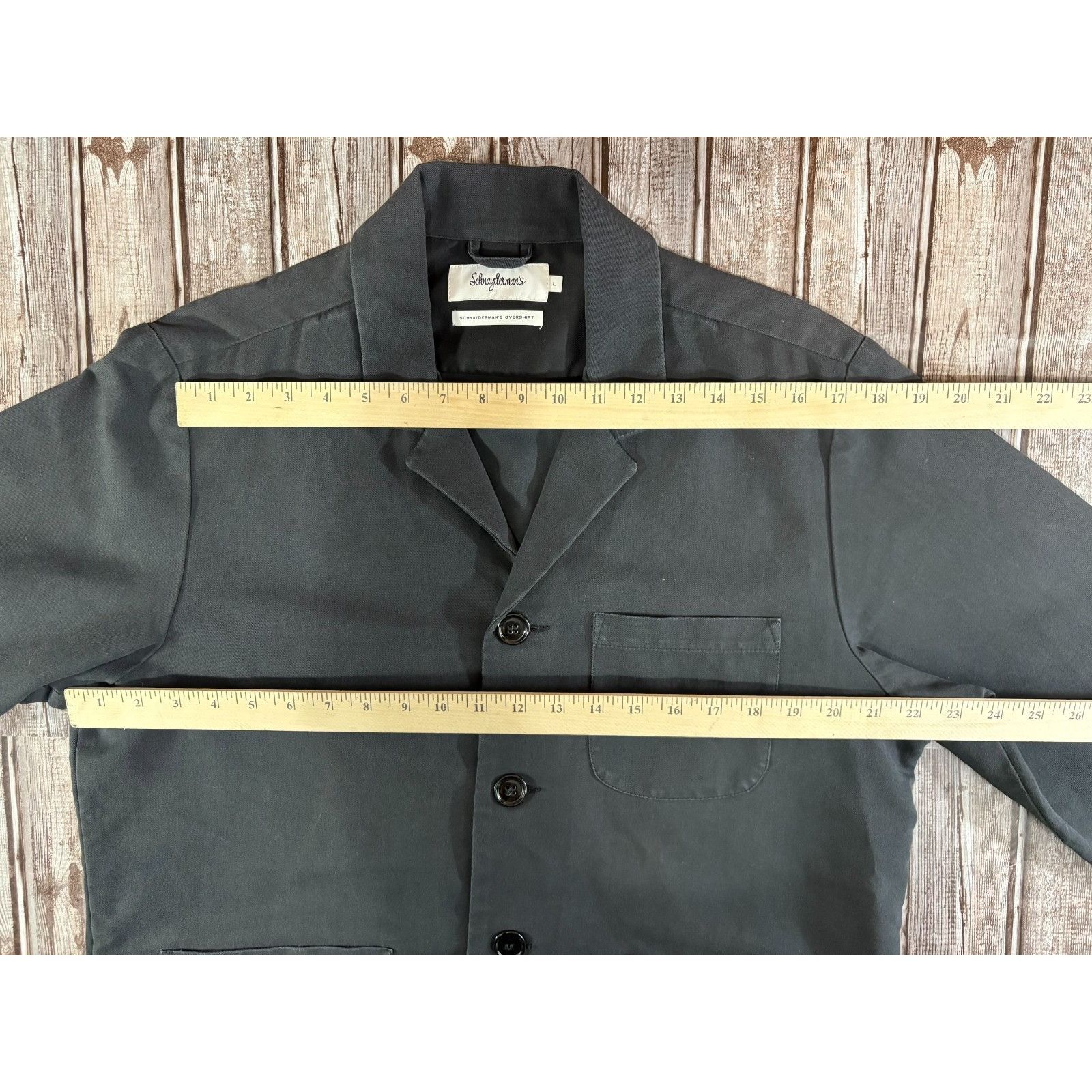 Schnaydermans SCHNAYDERMAN'S Overshirt wool cotton blend chore jacket sz L Size US L / EU 52-54 / 3 - 7 Thumbnail