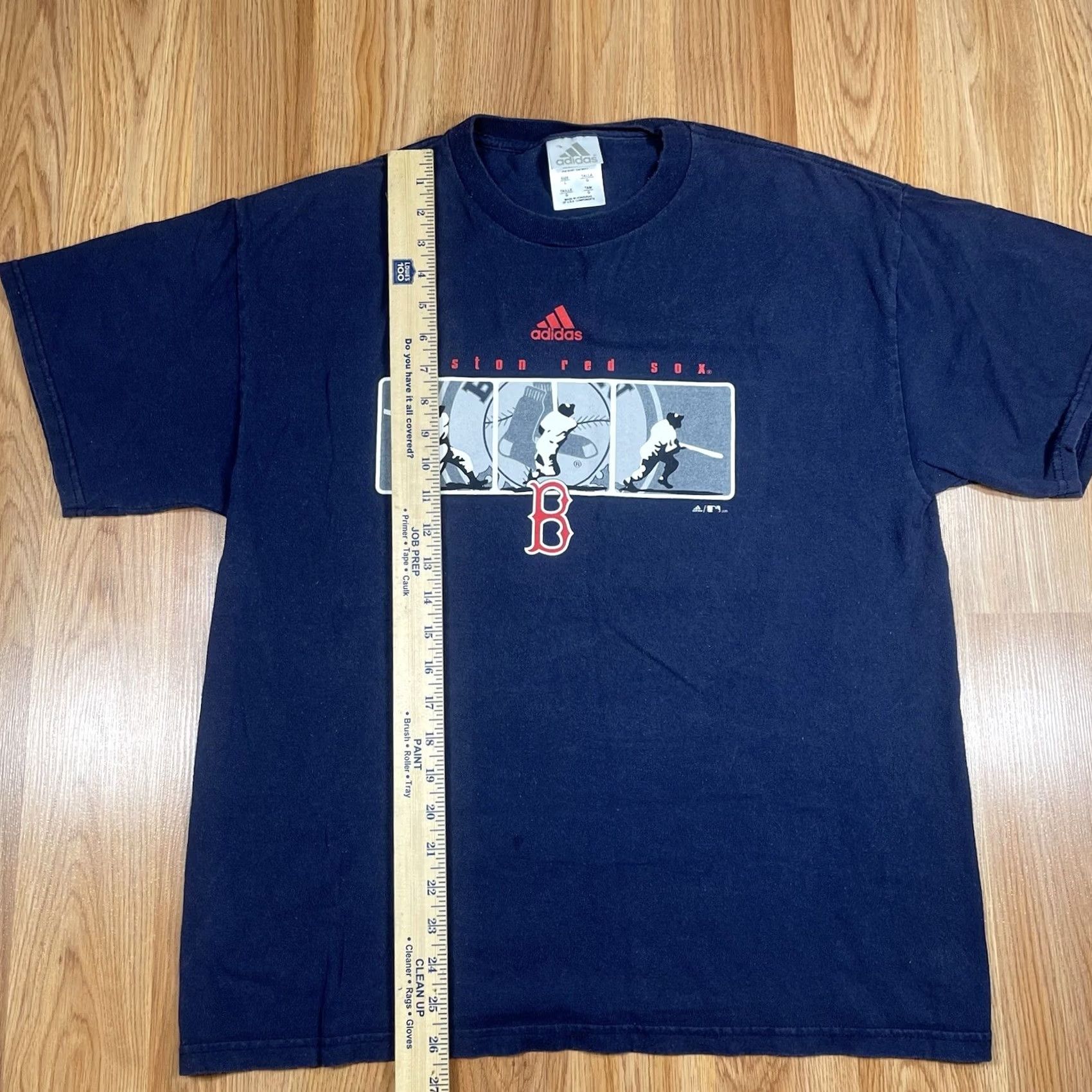 Adidas Adidas T-Shirt Mens L Large Blue CrewNeck Short Sleeve Boston Red Sox Graphics Size US L / EU 52-54 / 3 - 3 Thumbnail