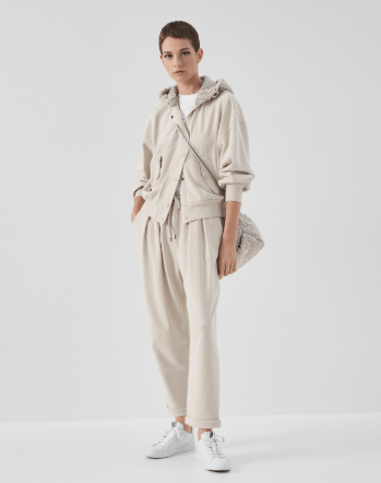 Brunello Cucinelli o1la1rc1a0325 Sport Pants in Beige Size 28" / US 6 / IT 42 - 4 Thumbnail