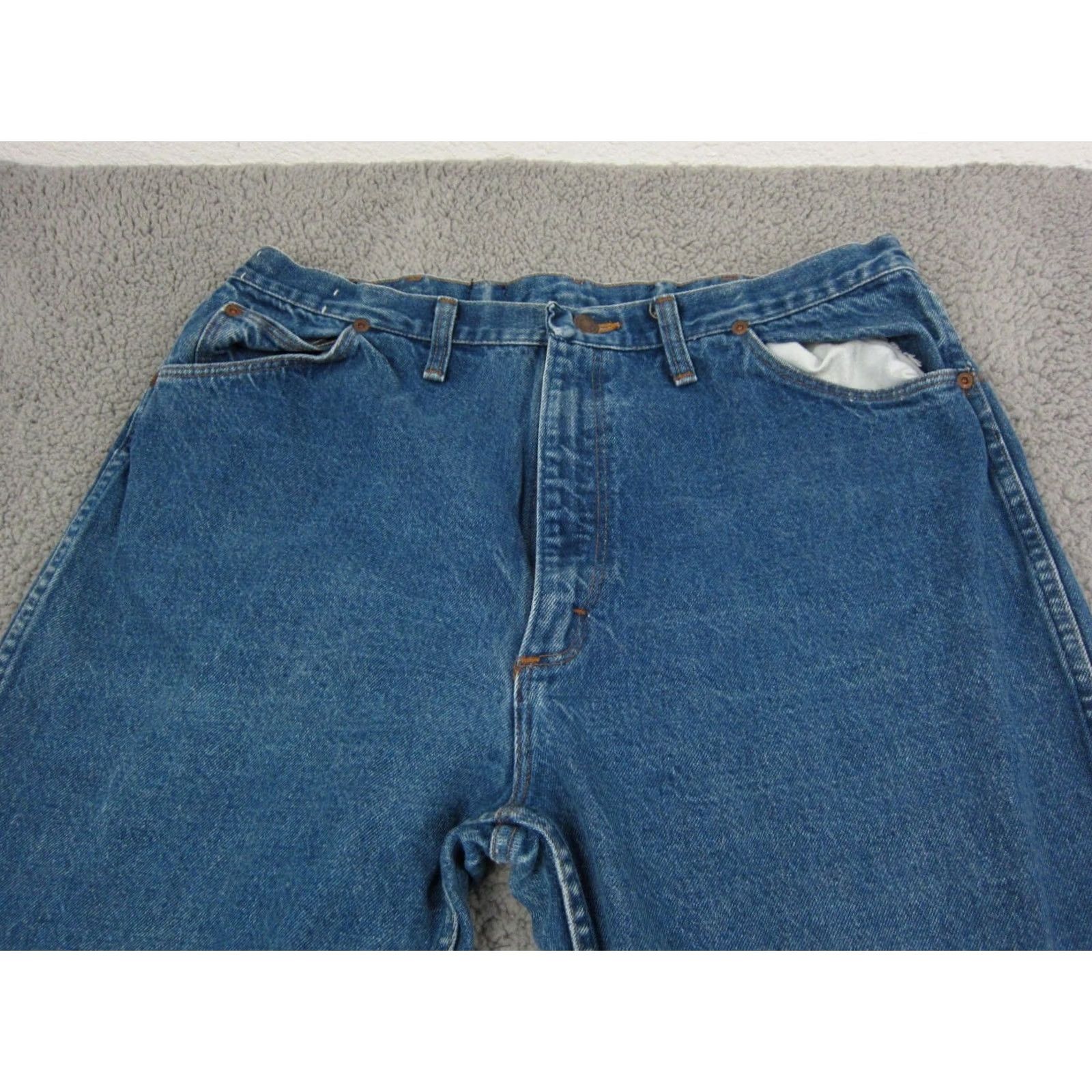 Wrangler VINTAGE Wrangler Jeans Mens Cowboy Cut 915SWK Blue Adult W 40 L 32 90s USA Size US 40 / EU 56 - 2 Thumbnail