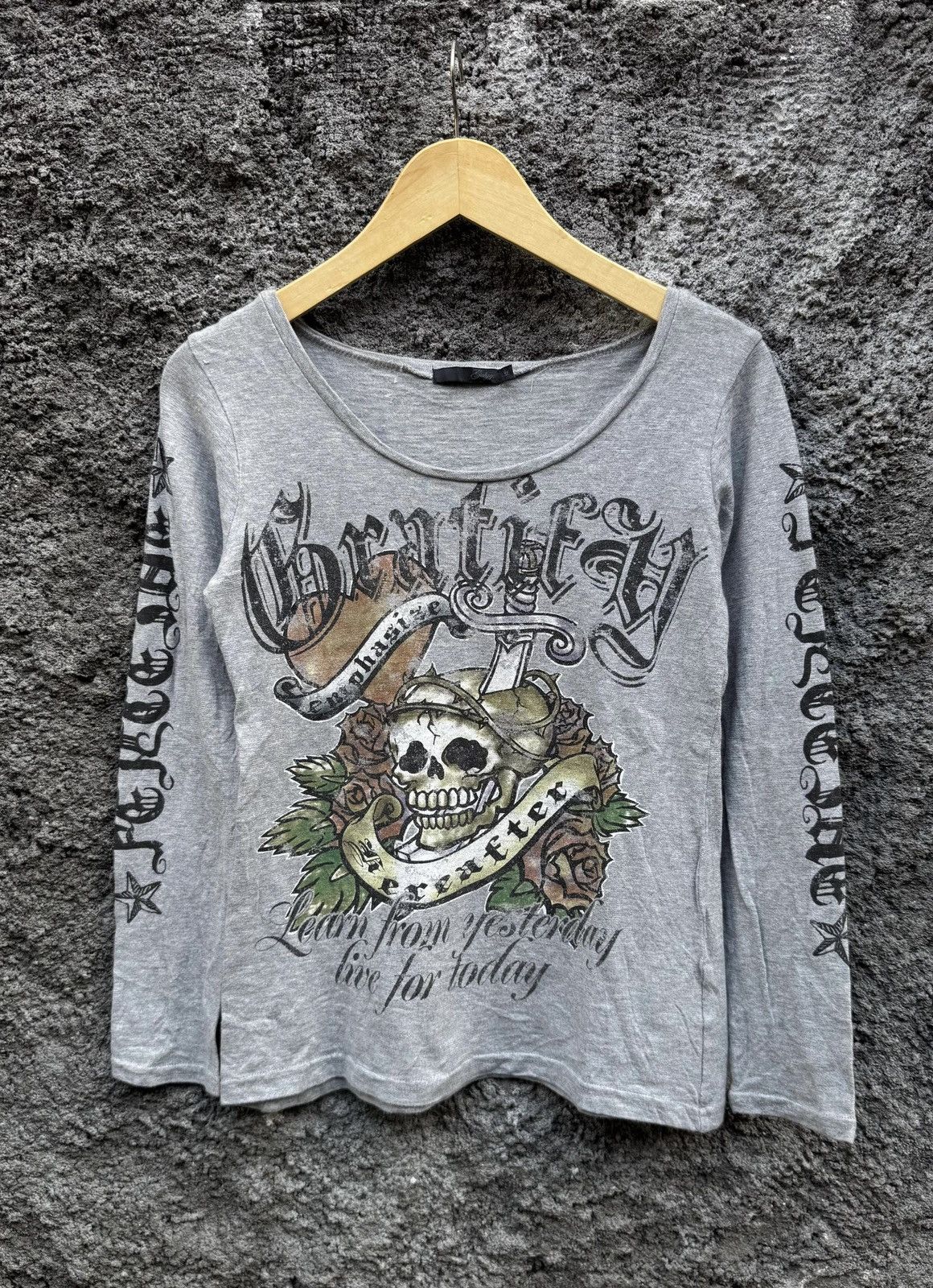 Hysteric Glamour × If Six Was Nine × Japanese Brand Y2k Salyge skull ifsixwasnine longsleeve Size S / US 4 / IT 40 - 1 Thumbnail