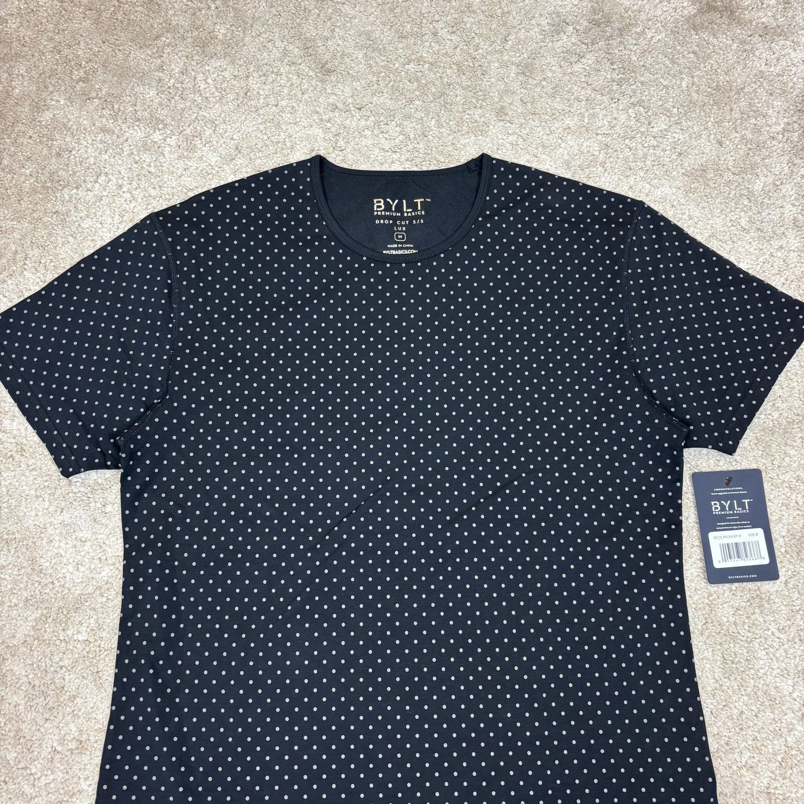 Other NWT Bylt Drop Cut Lux Polka Dot Short Sleeve T Shirt Men's M Size US M / EU 48-50 / 2 - 2 Thumbnail