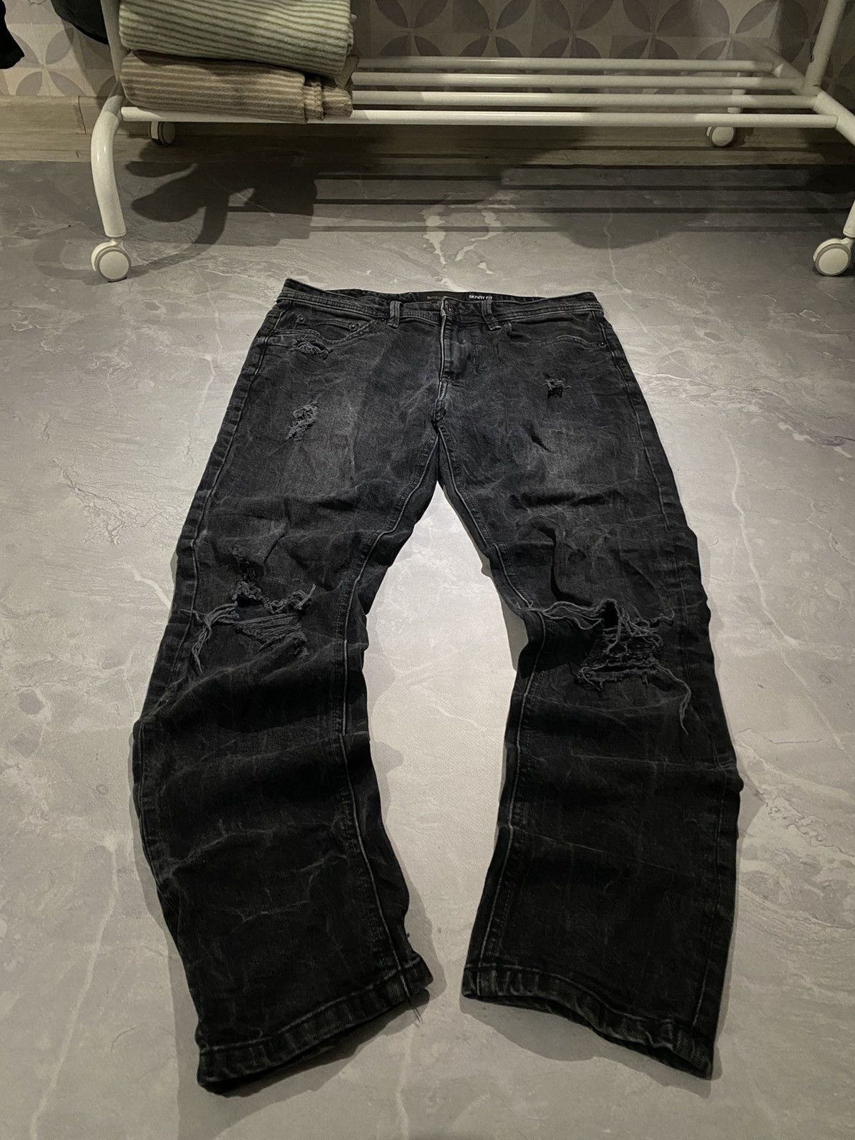 Vintage Slim CRAZY RARE Avan / Distressed Style Japan / Y2K Designer Size US 31 - 1 Thumbnail