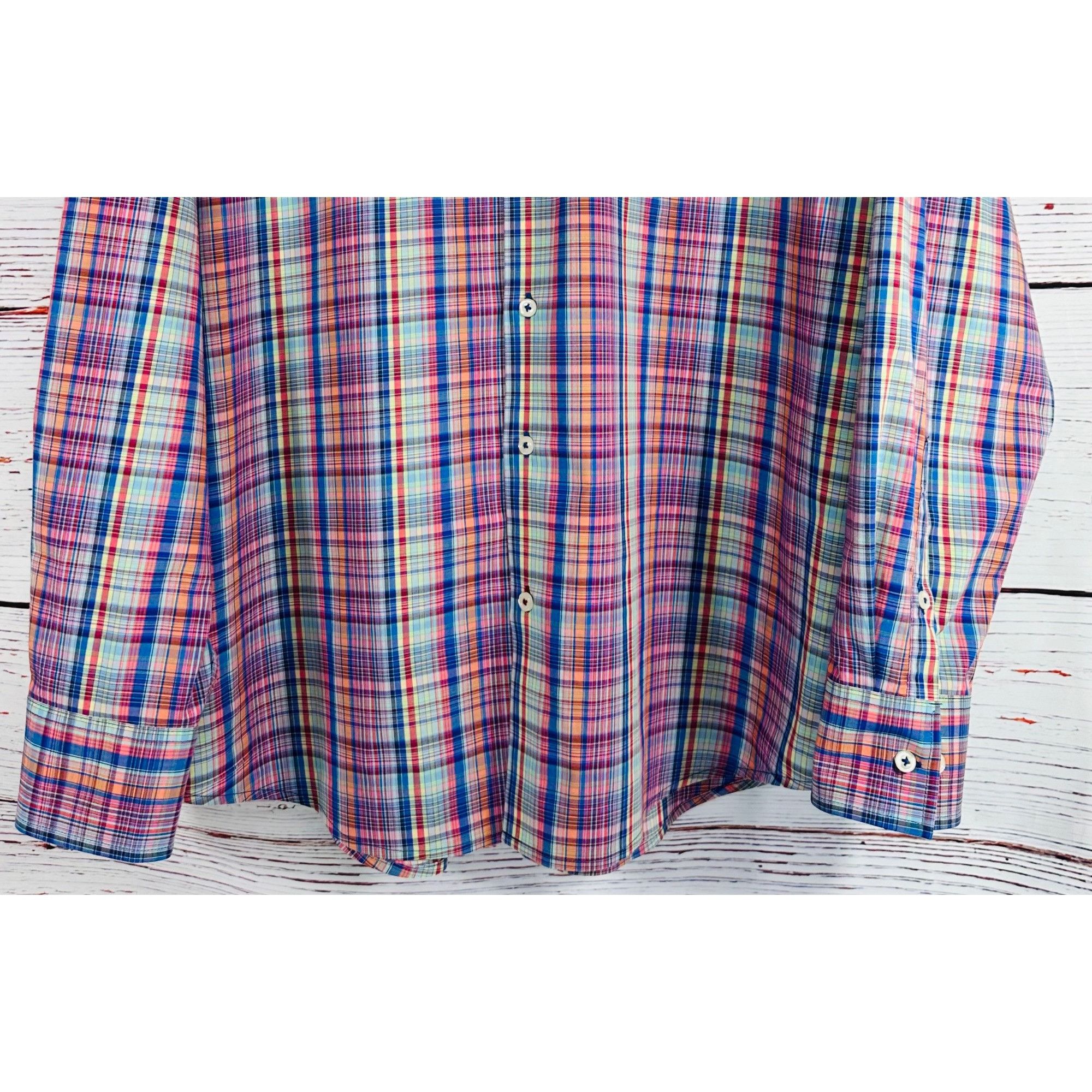 Tommy Bahama Tommy Bahama Sarasota Stretch Multicolor Plaid Long Sleeve B Size US L / EU 52-54 / 3 - 12 Thumbnail