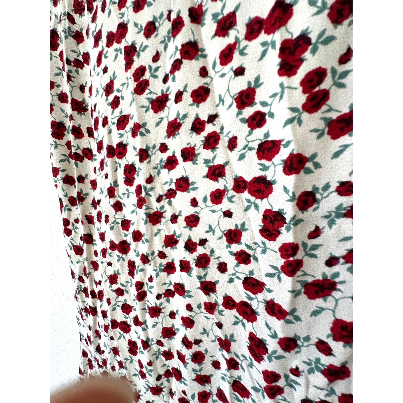 Reformation Reformation Ivory Floral Cap Sleeve Open Back Maxi Dress 0 Size XS / US 0-2 / IT 36-38 - 7 Thumbnail