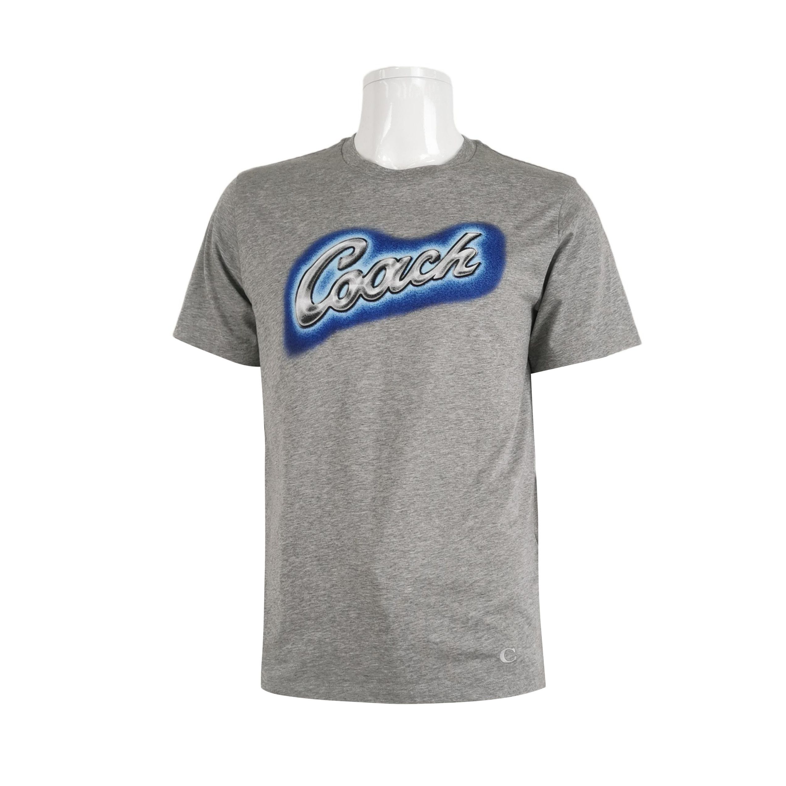Coach Men's S Cotton Logo Crewneck T-Shirt