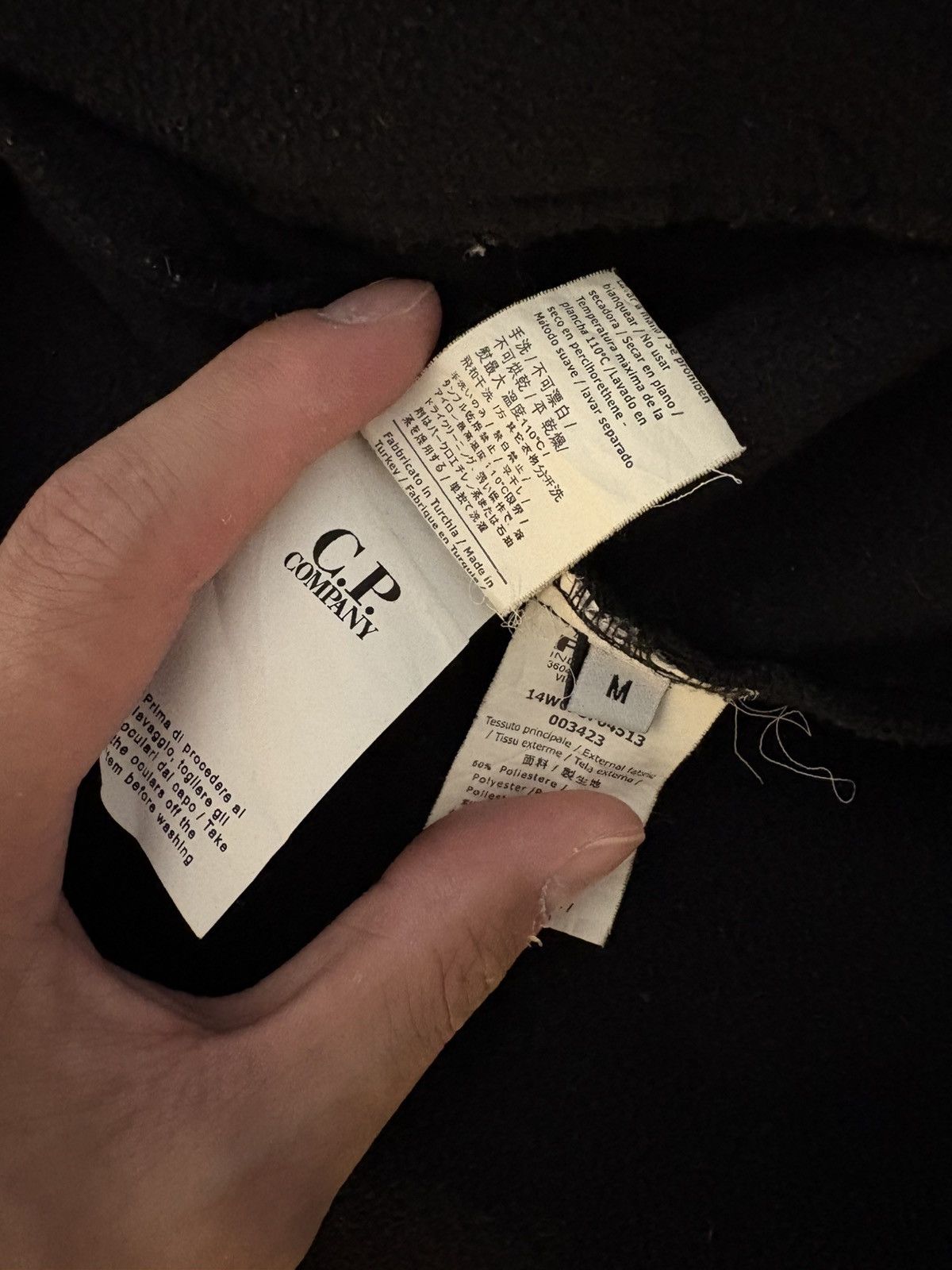 C.P. Company Goggle Hoodie Black Menswear