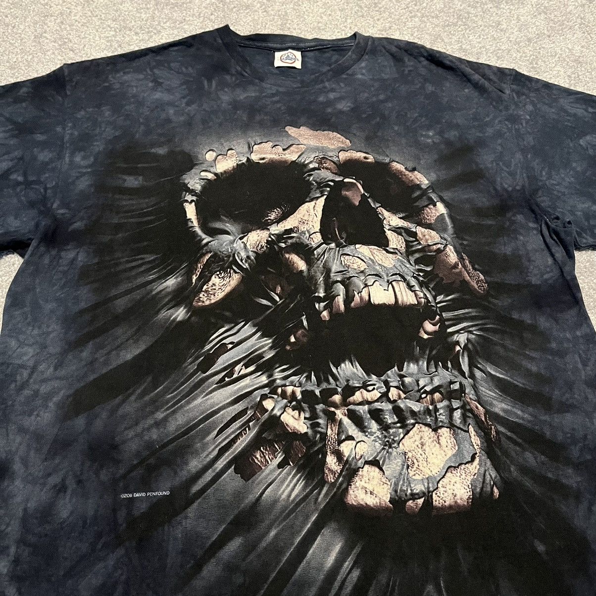 Affliction Vintage Y2K Affliction Style Skull Tie Dye Graphic Logo Tee Size US L / EU 52-54 / 3 - 2 Thumbnail