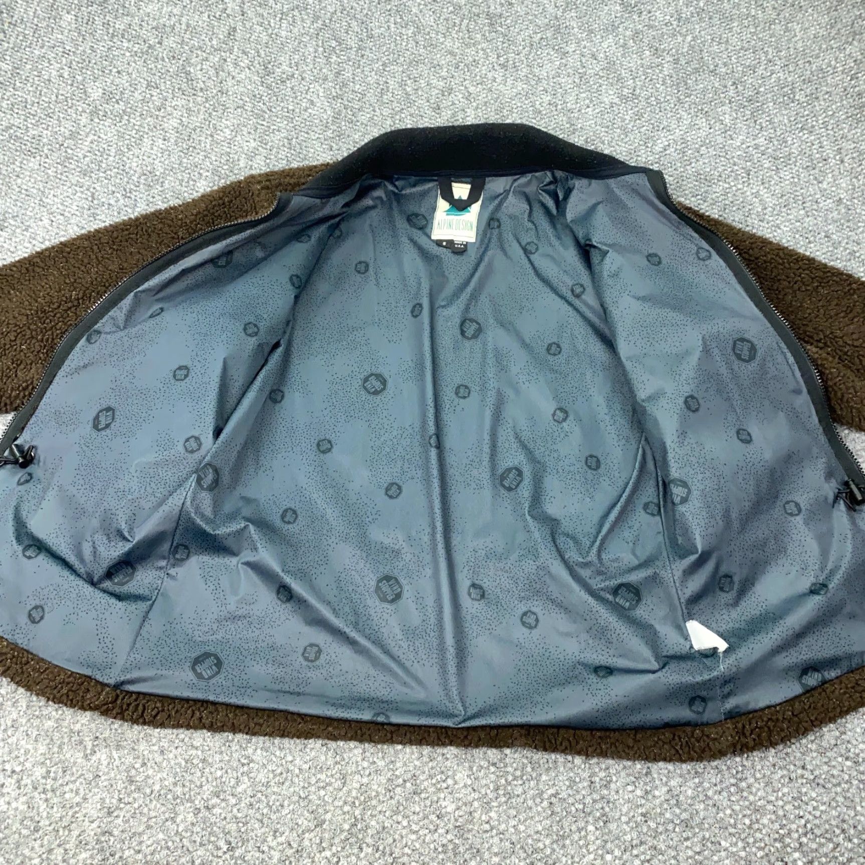 Vintage Alpine Design Womens Jacket Small Brown Fleece Wind Stopper Made In USA Size S / US 4 / IT 40 - 6 Thumbnail
