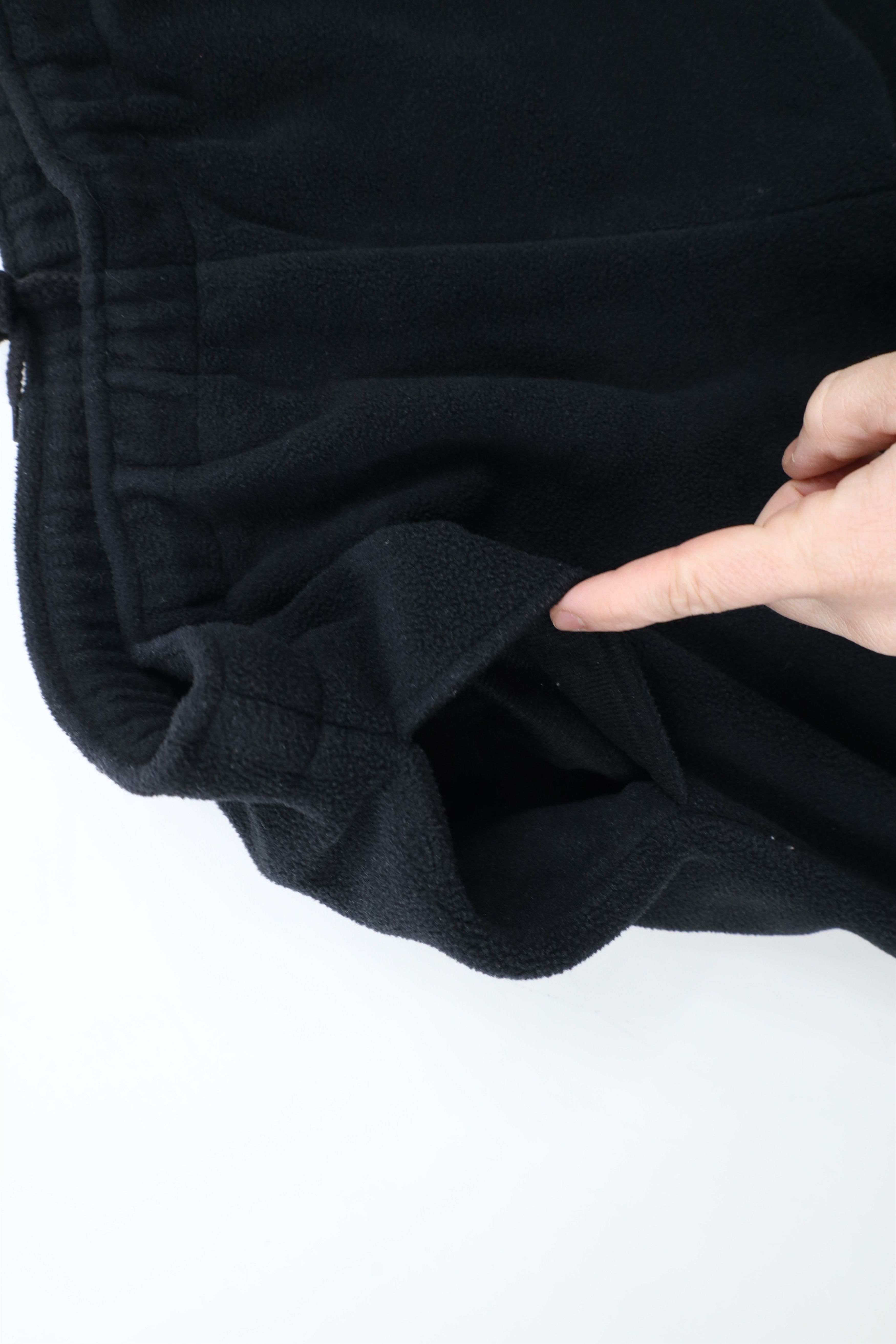 Cabelas × Vintage Vintage 90s Cabelas Fleece Wide Leg Sweatpants Black Size ONE SIZE - 6 Thumbnail