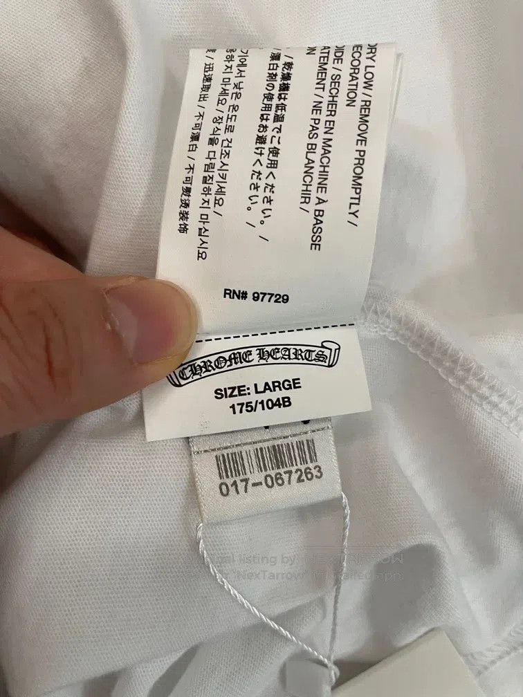 Chrome Hearts CHROME HEARTS Size L Gunhua side cross Sanskrit round neck Size US M / EU 48-50 / 2 - 7 Thumbnail