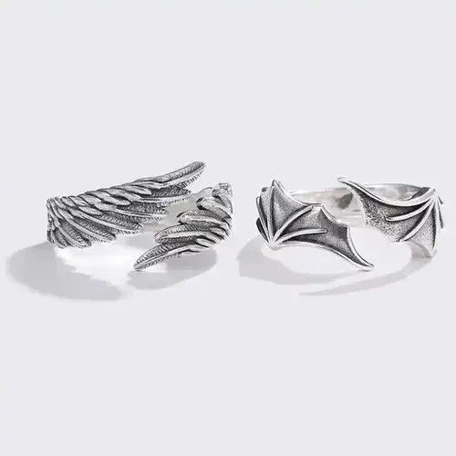 Japanese Brand × Vintage Vintage hip hop style couples rings with wings Size ONE SIZE - 3 Thumbnail