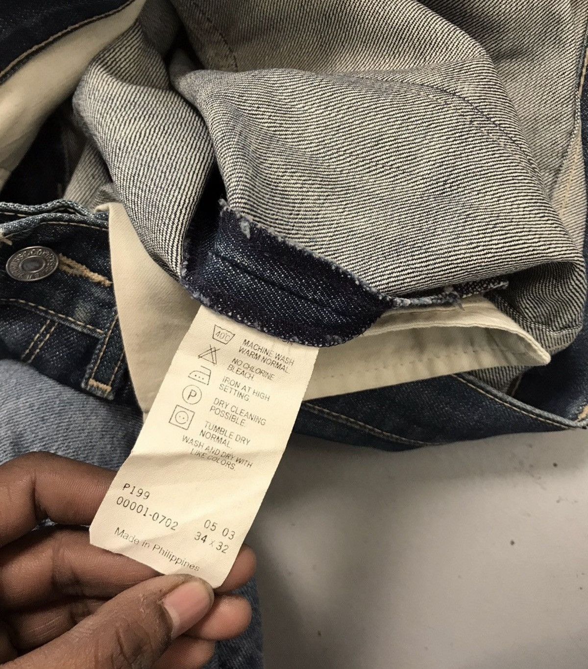 Levi's Vintage Levi’s engineer jeans denim Size US 34 / EU 50 - 6 Thumbnail