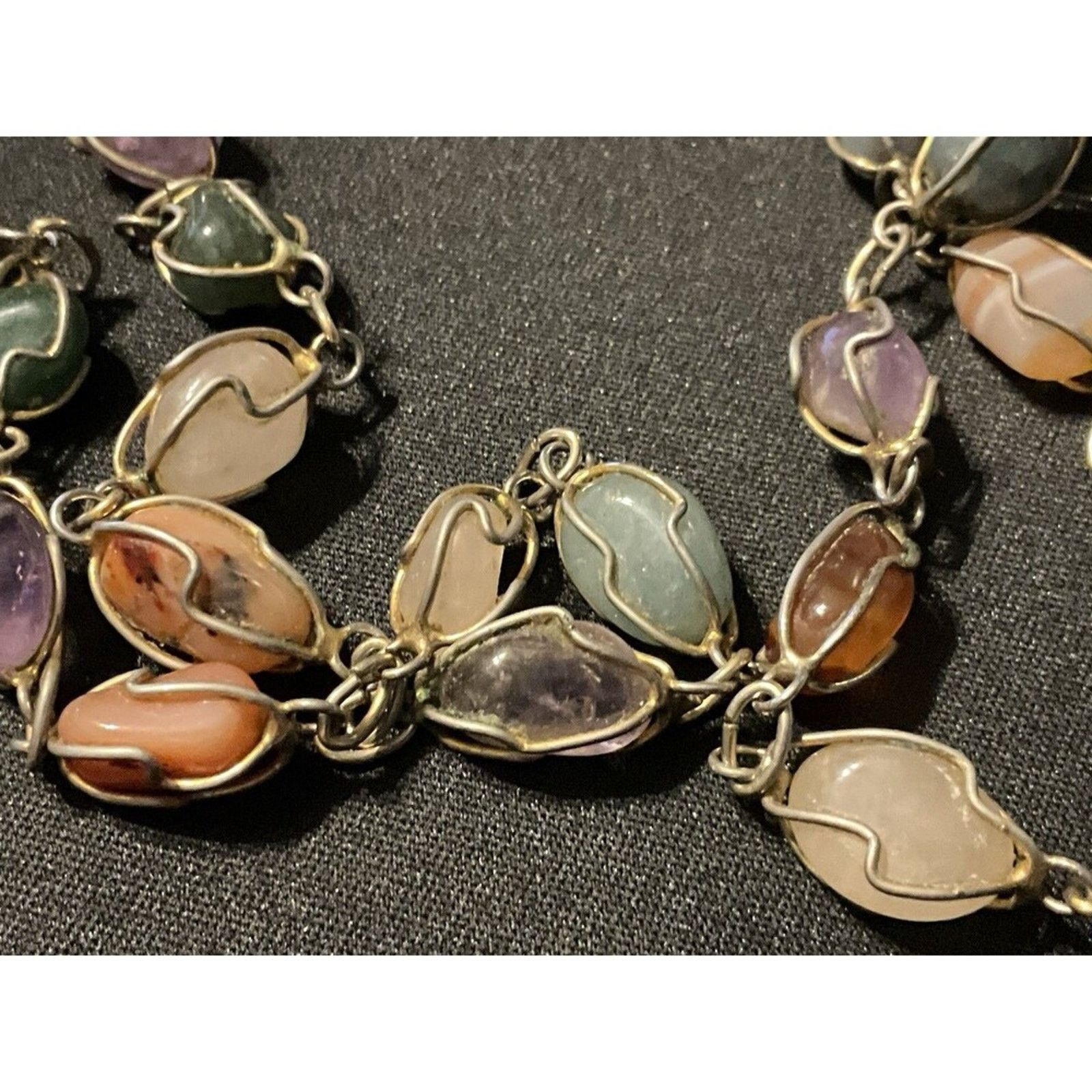 Other 28in Artizan Necklace Jadeite, Amethyst, Quartz, Tanzanite Size ONE SIZE - 4 Thumbnail