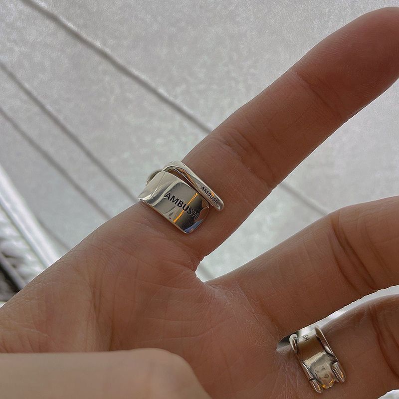 Jewelry Modern Jewelry Rings Open Size Chrome Ring (Size 7-13) Size ONE SIZE - 4 Thumbnail