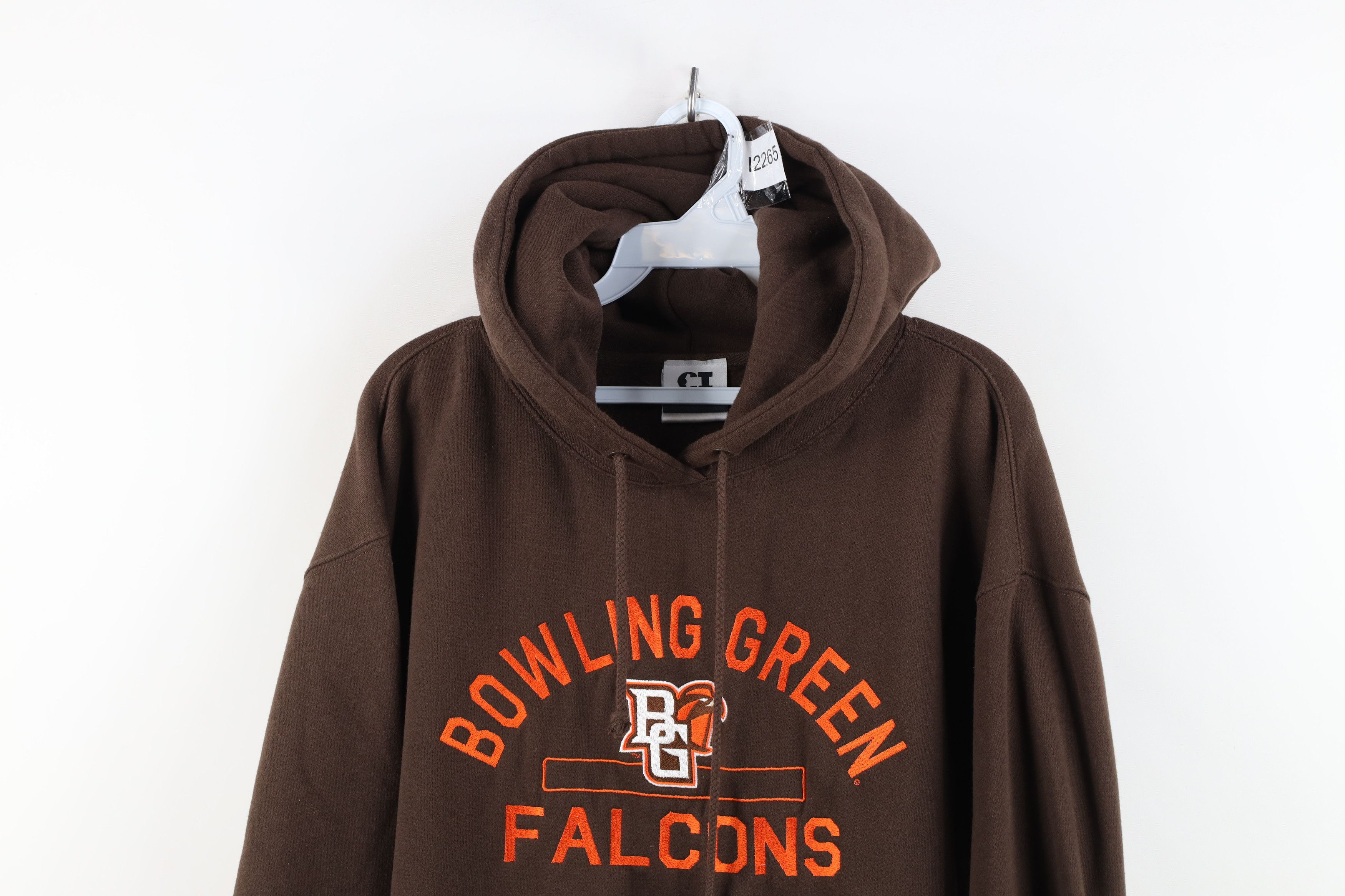 Vintage Vintage 90s Y2K Bowling Green State University Hoodie Brown Size US M / EU 48-50 / 2 - 2 Thumbnail