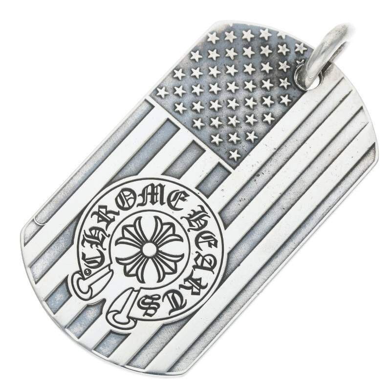 Chrome Hearts Heroes Project Dog Tag Necklace