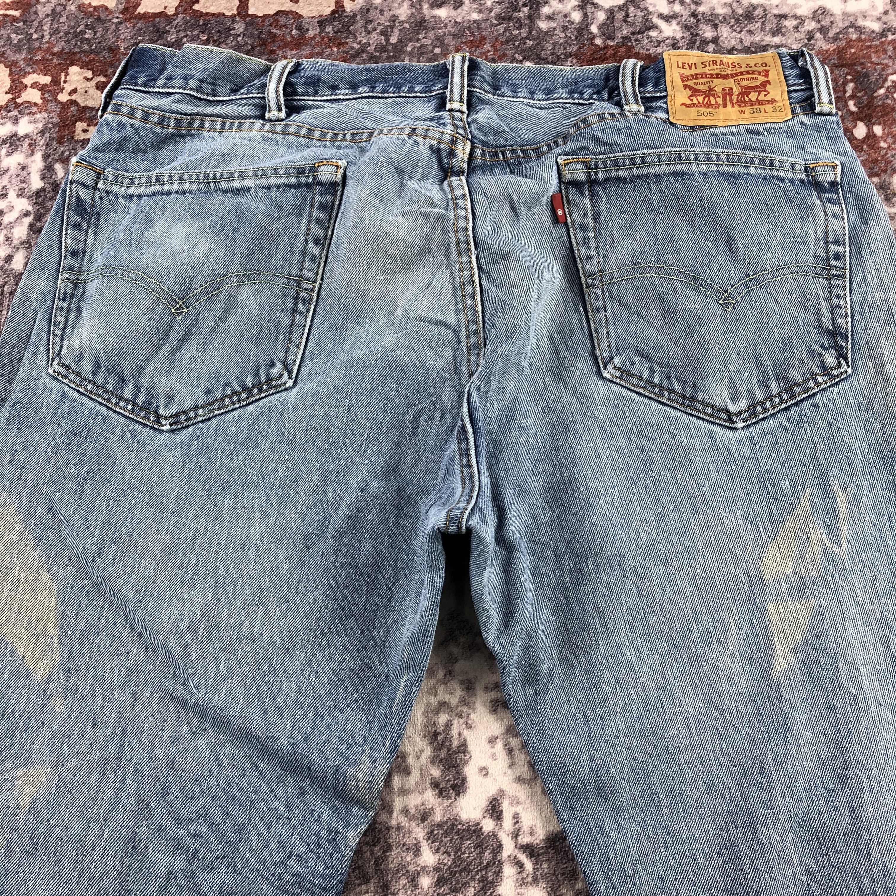 Levi's × Vintage Vintage Blue Wash Levis 505 Jeans-JM3159 Size US 37 - 5 Thumbnail
