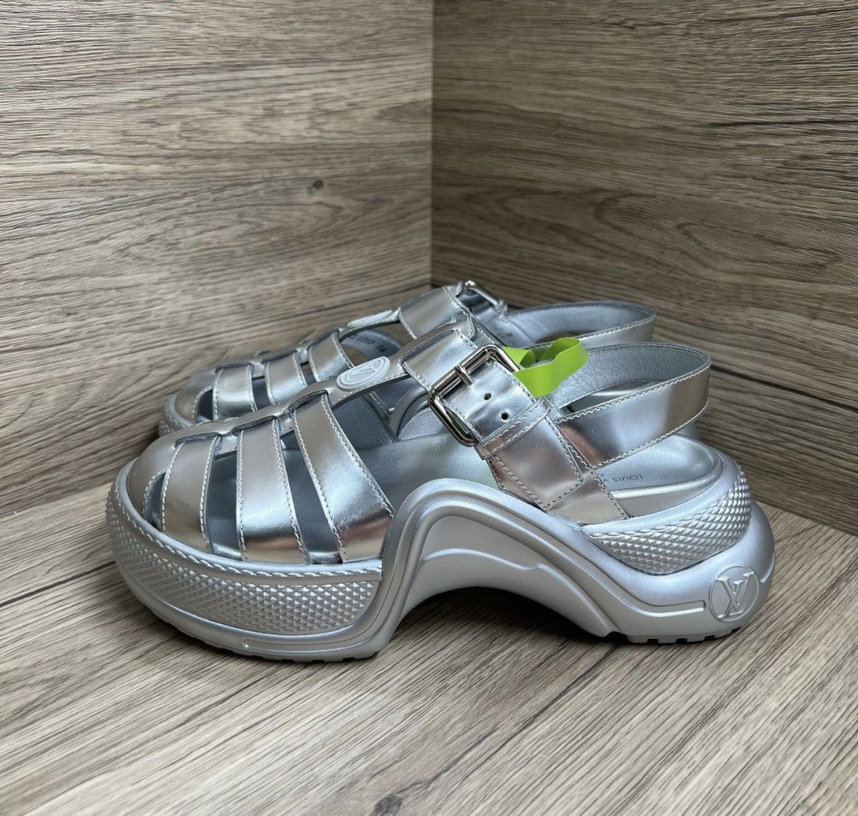 Louis Vuitton Louis Vuitton Archlight Line Silver Platform Sandals J41 Size US 6 / IT 36 - 1 Thumbnail