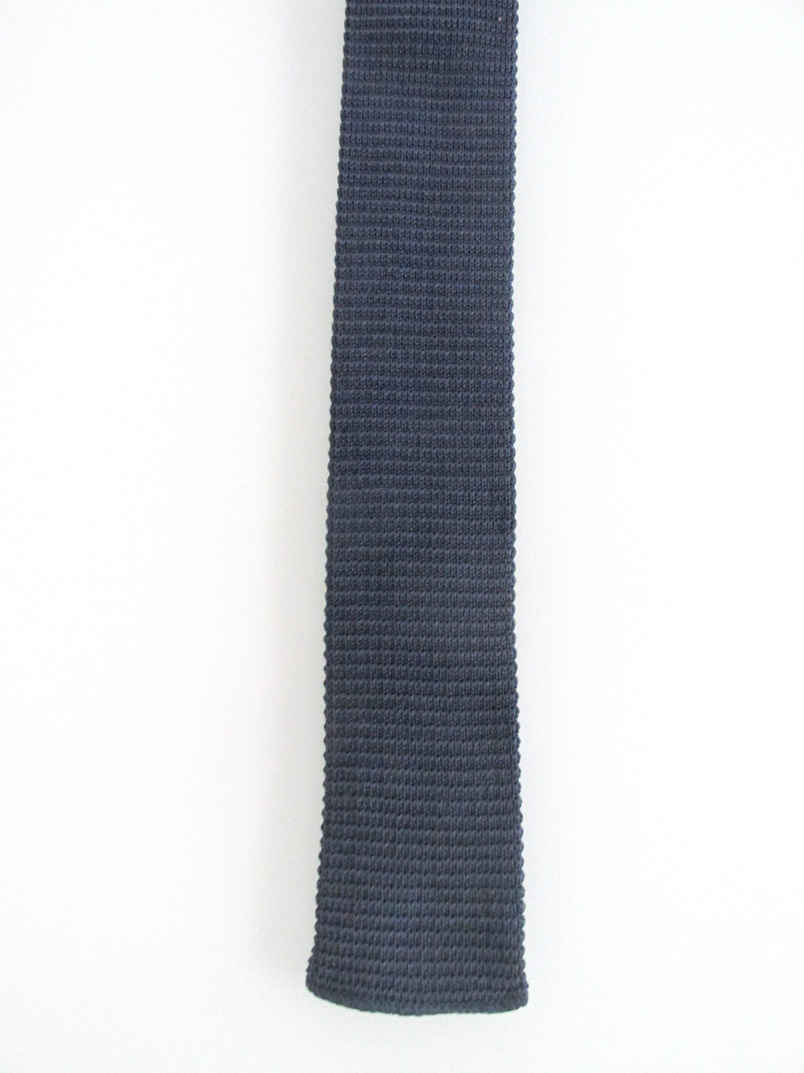 Other Rooster Flat/Square Bottom Vintage Men's Cotton Knit Tie Size ONE SIZE - 2 Thumbnail
