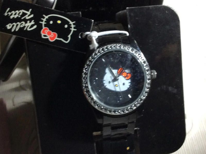 Designer Hello Kitty Black dial plastic strap watch Size ONE SIZE - 2 Thumbnail