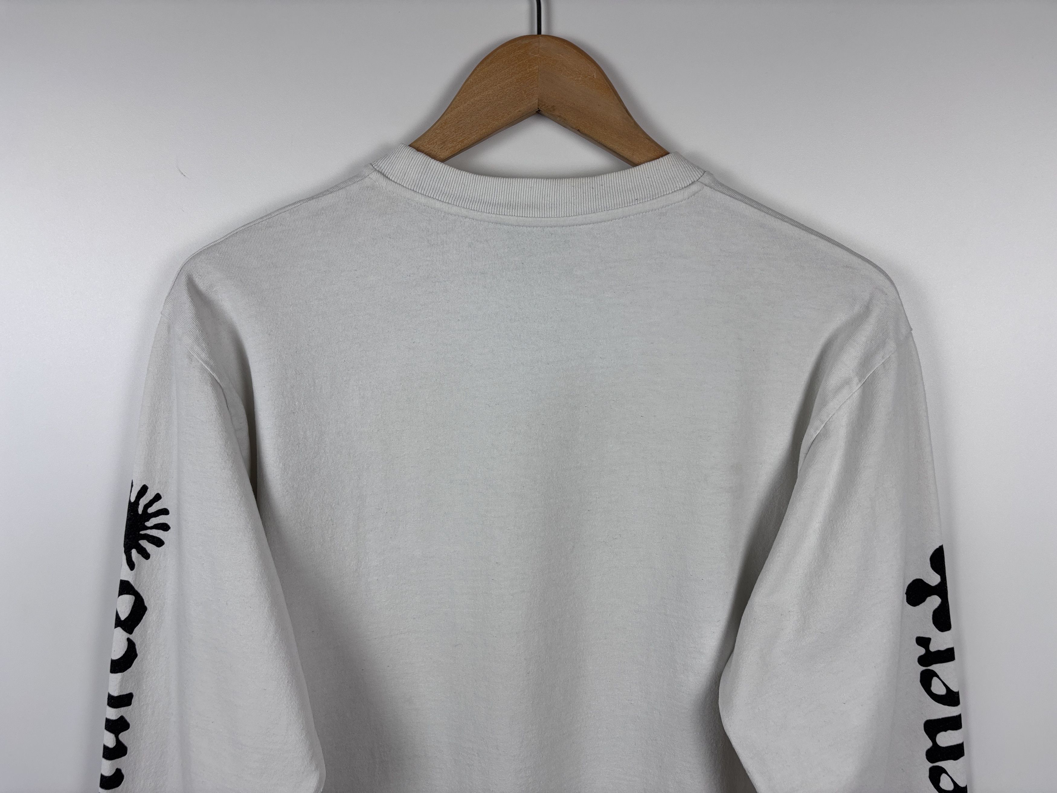 Aries Mens Aries Weed Jesus Long Sleeve T-Shirt White Size S Size US S / EU 44-46 / 1 - 6 Thumbnail