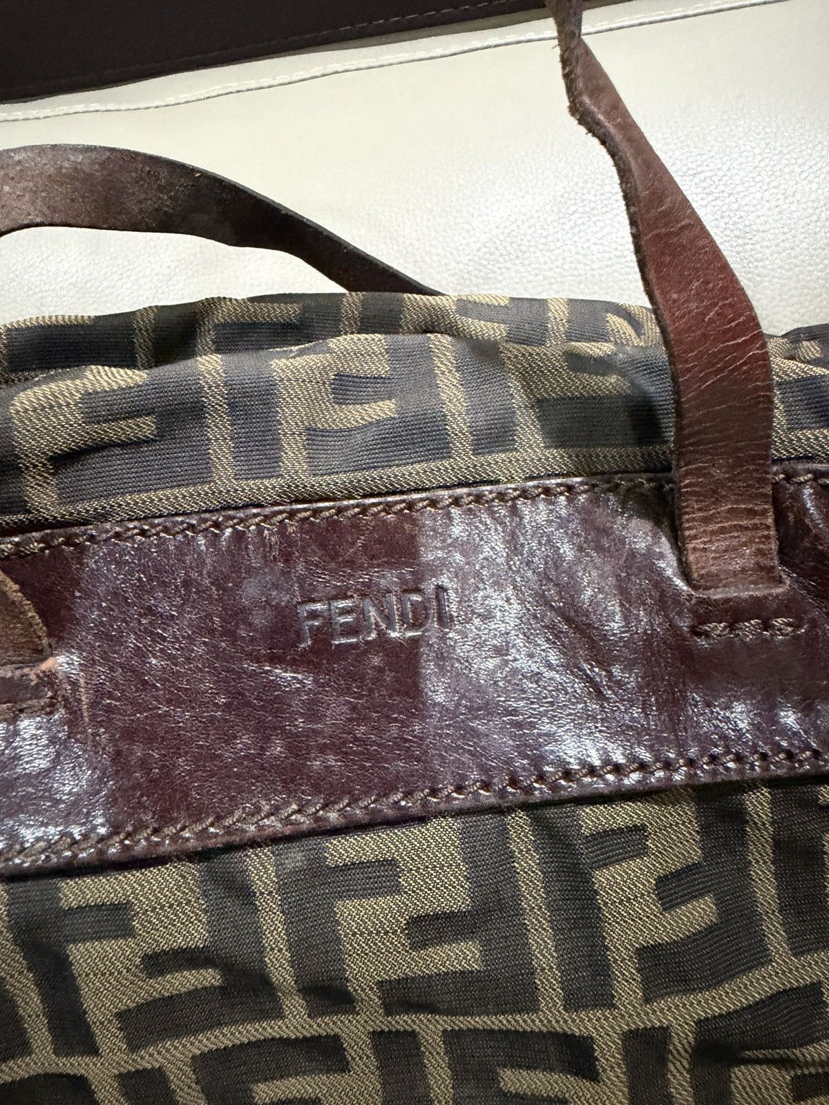 Fendi Authentic Fendi Zucca Monogram Tote Bag Size ONE SIZE - 6 Thumbnail