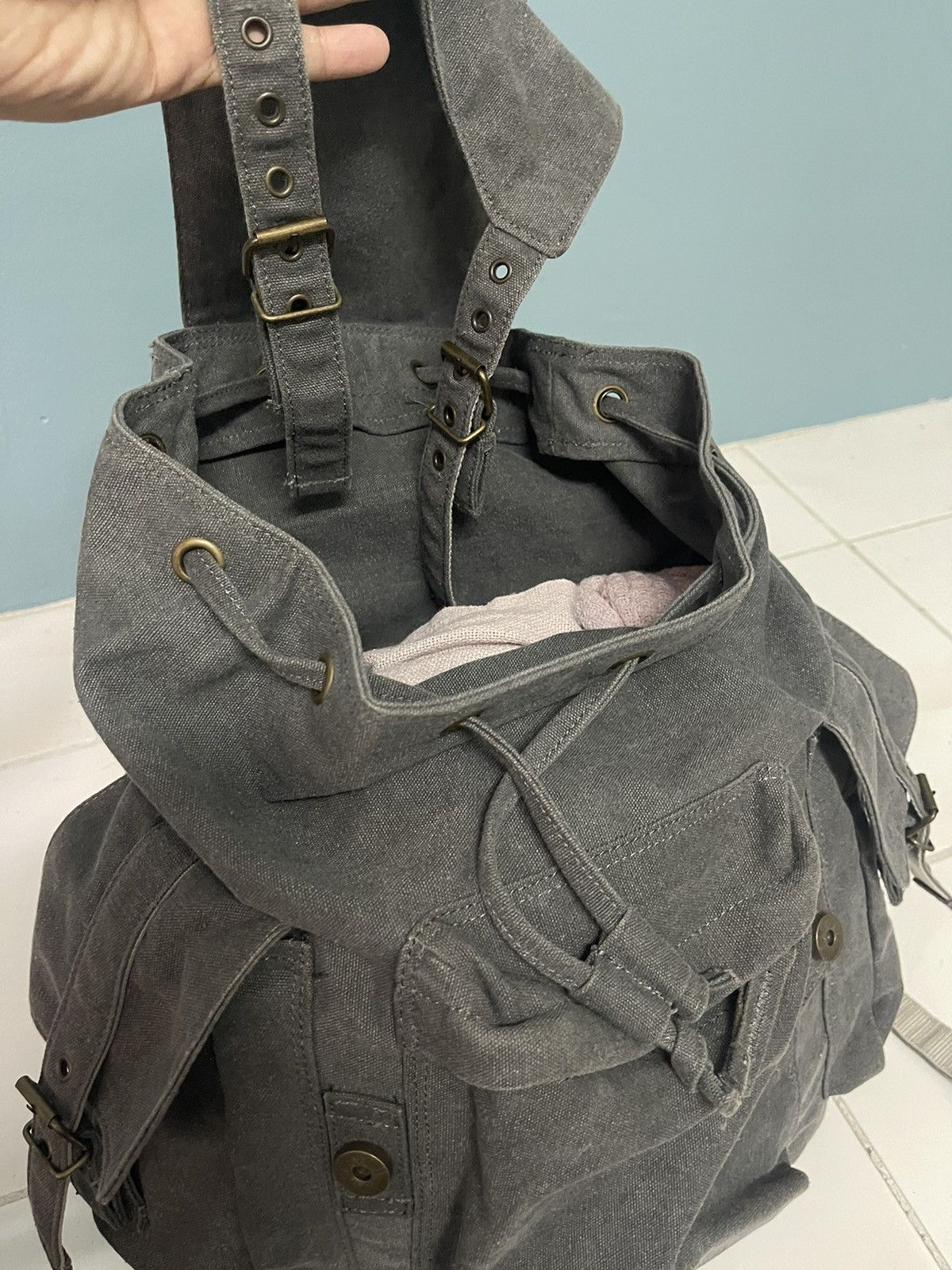 If Six Was Nine PARACHUTE RUCKSACK HARD COTTON BACKPACK IF SIX WAS NINE Size ONE SIZE - 4 Thumbnail