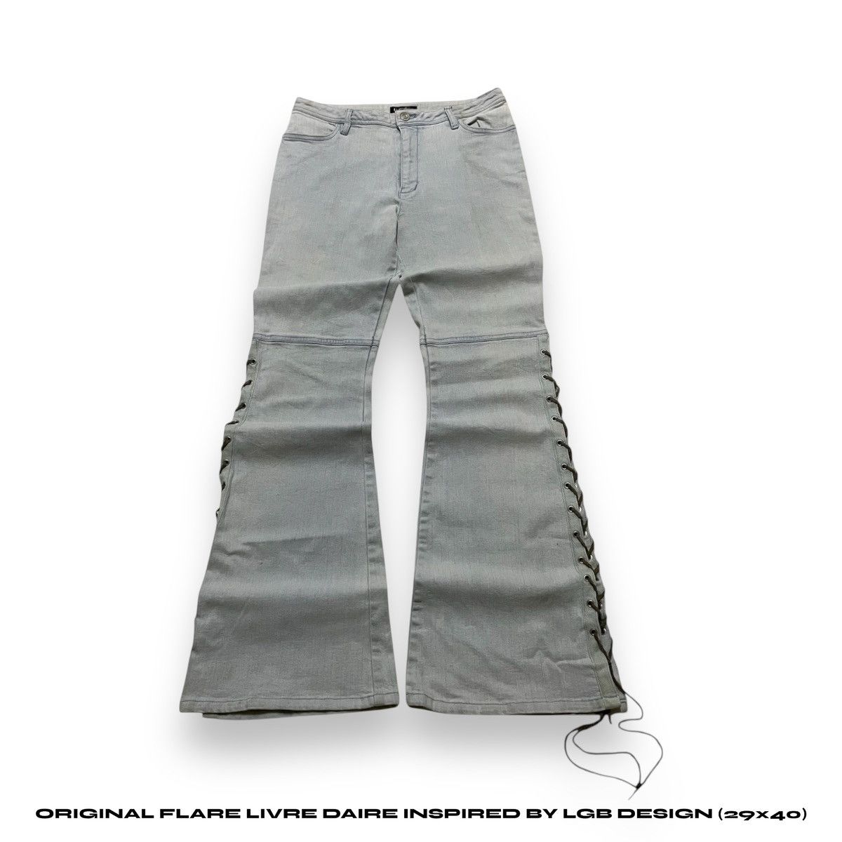 Vintage TORNADO MART JAPAN Distressed Denim Studded Twisted