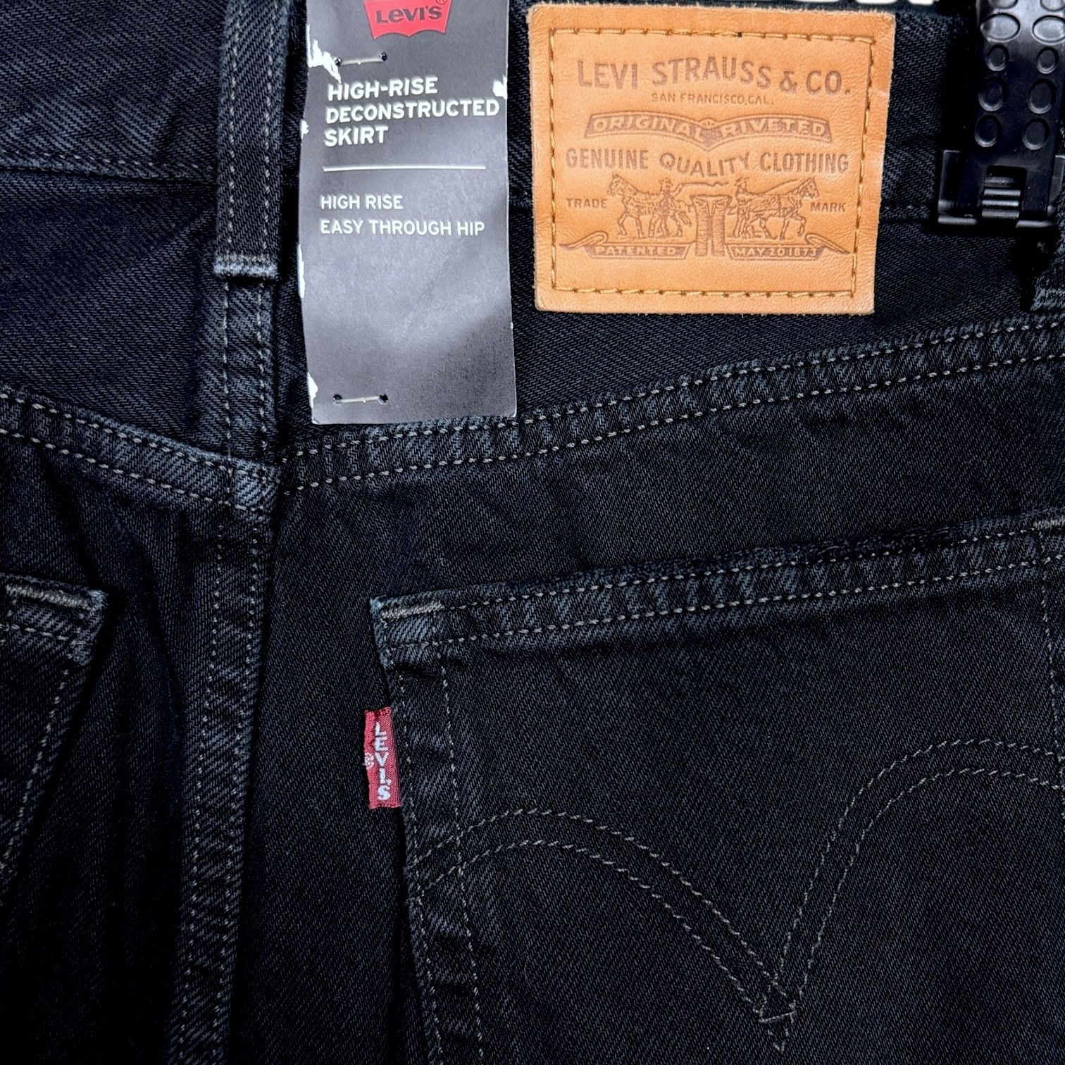 Levi's Levi's Premium High Rise Deconstructed Midi Skirt Raw Hem 26 Size 26" / US 2 / IT 38 - 9 Thumbnail