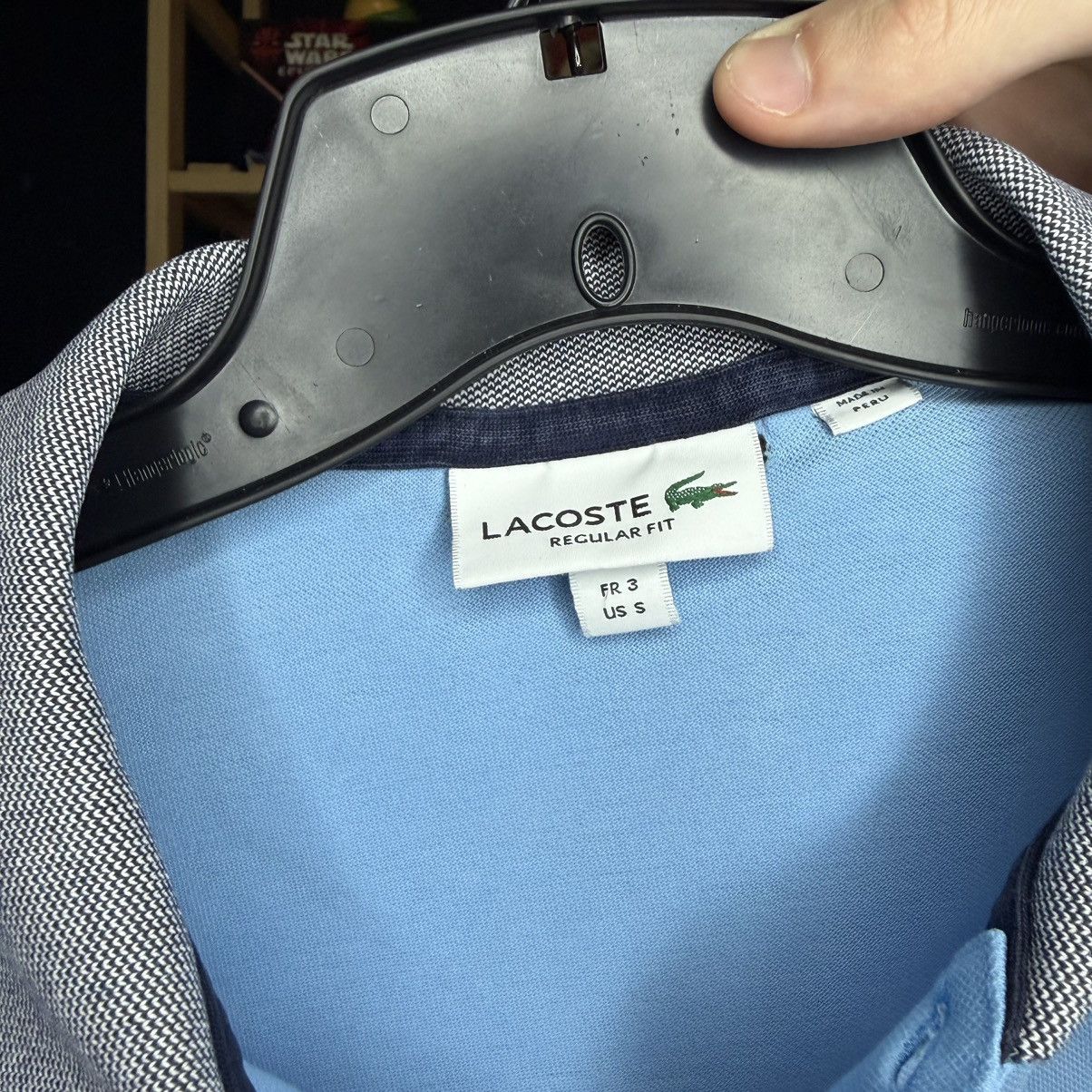 Lacoste Lacoste Regular Fit Light Blue Polo Shirt Big Croc small Size US S / EU 44-46 / 1 - 4 Thumbnail