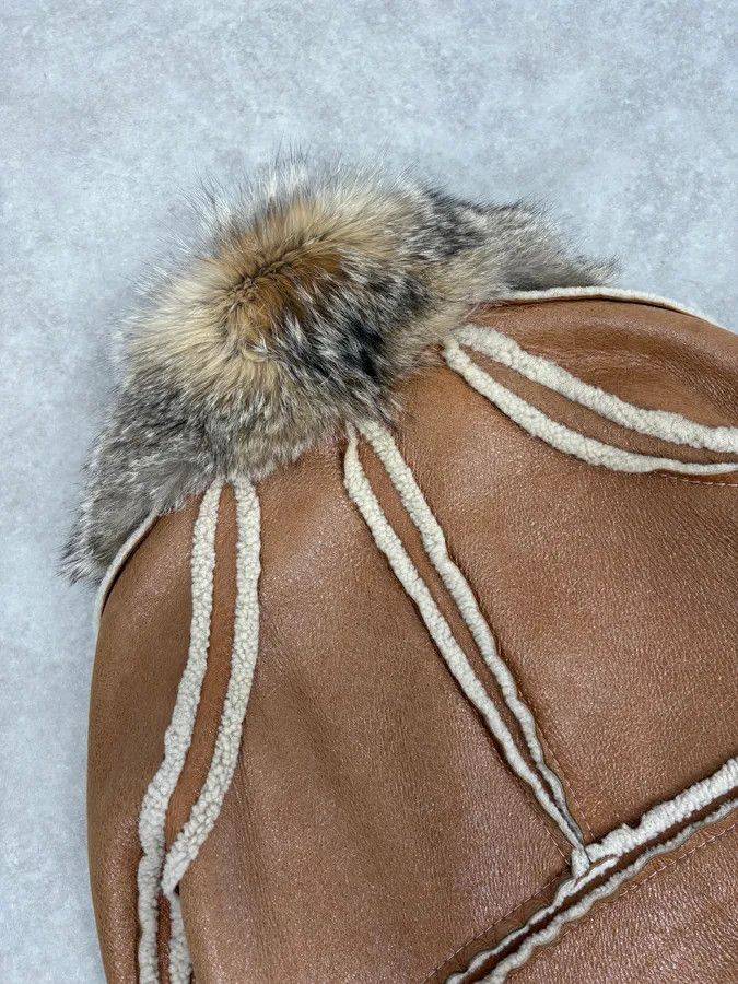Roberto Cavalli FW2007 Cavalli Brown Fur Aviator Leather Jacket Size US L / EU 52-54 / 3 - 9 Thumbnail
