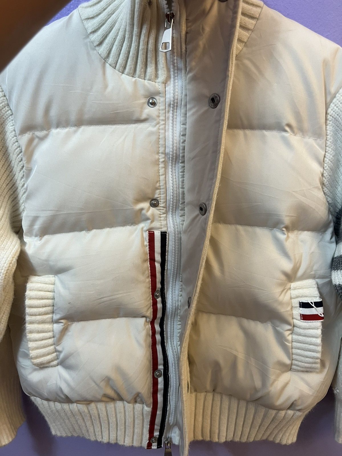 Thom Browne 🇯🇵 Thom Browne New York Down Puffer Knit Jacket Size S / US 4 / IT 40 - 7 Thumbnail