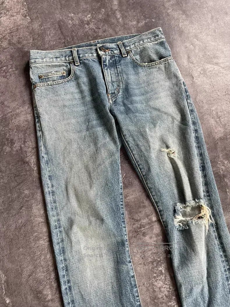 Saint Laurent Paris Saint Laurent Paris Single Knee Cut-out Destroyed Denim Pa Size US 30 / EU 46 - 3 Thumbnail