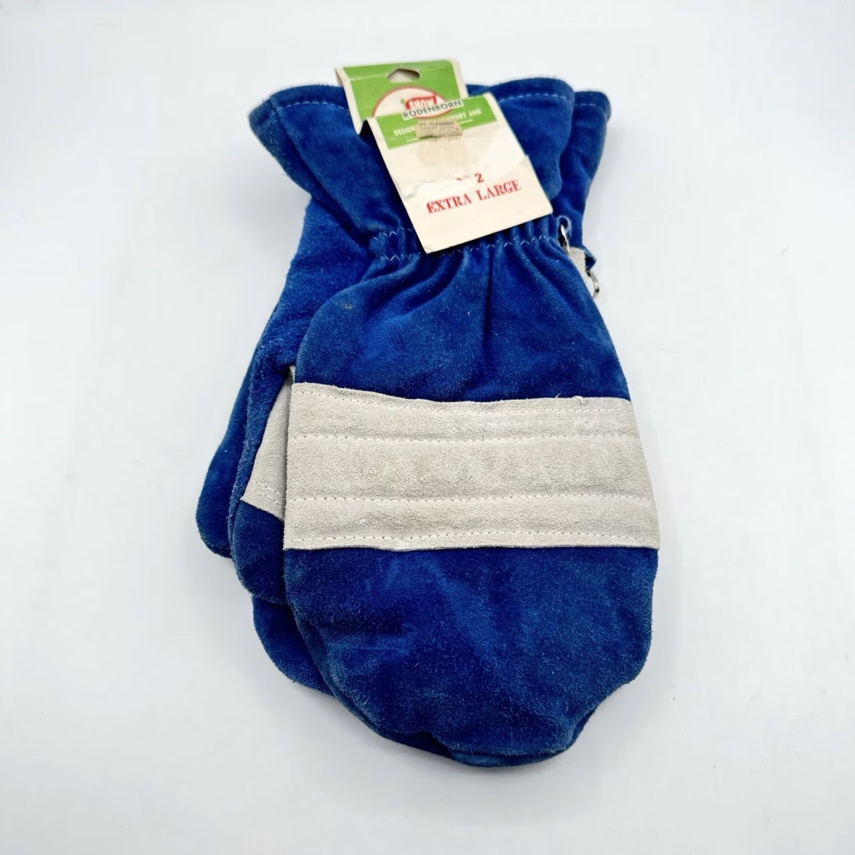 Vintage VINTAGE Snow King Mittens SuedeLeather XL Green Leather Mitten Unisex Adults 80s Winter Size ONE SIZE - 2 Thumbnail