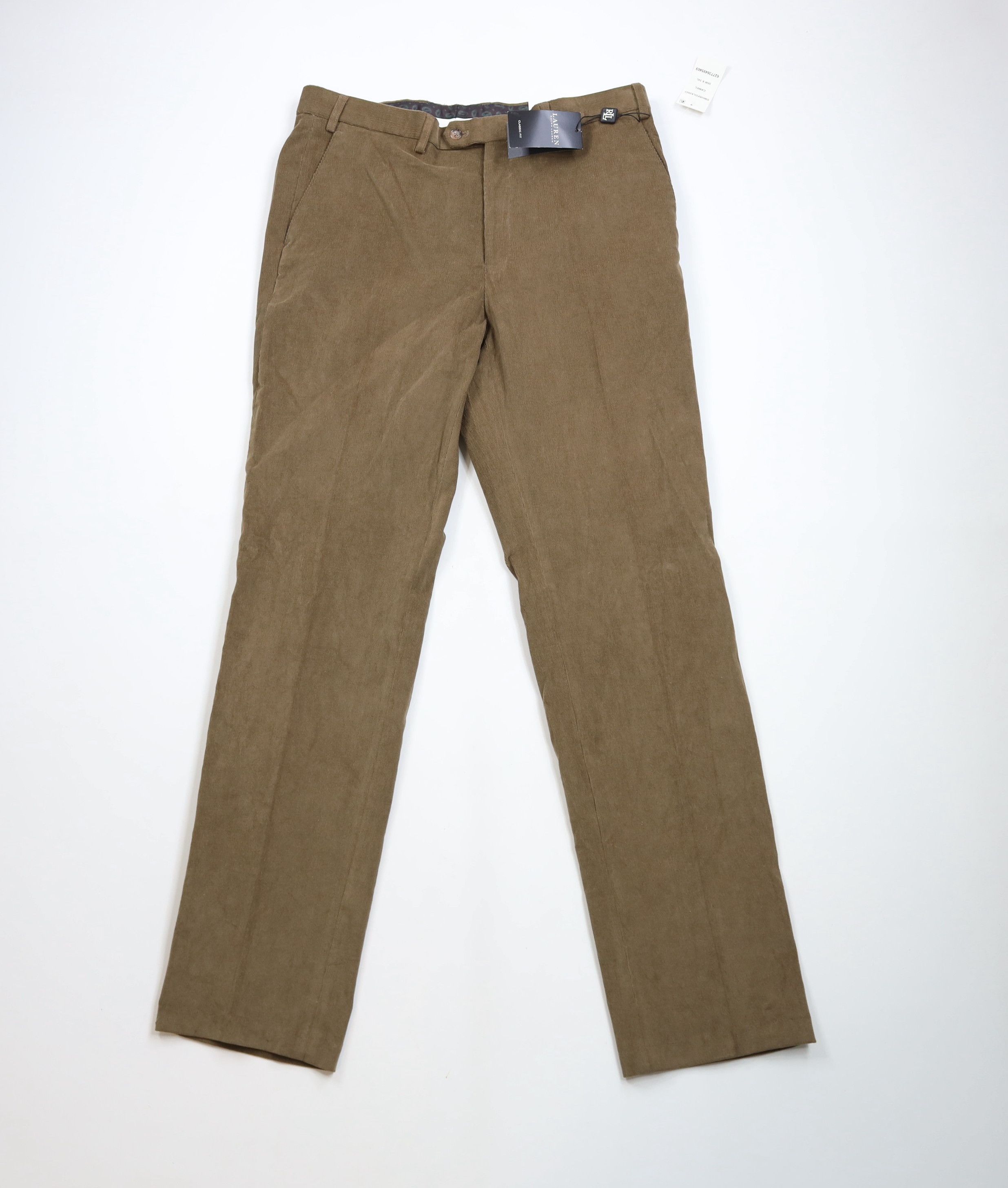 Ralph Lauren × Vintage Deadstock Vintage Ralph Lauren Corduroy Chino Pants Brown Size US 36 / EU 52 - 1 Thumbnail
