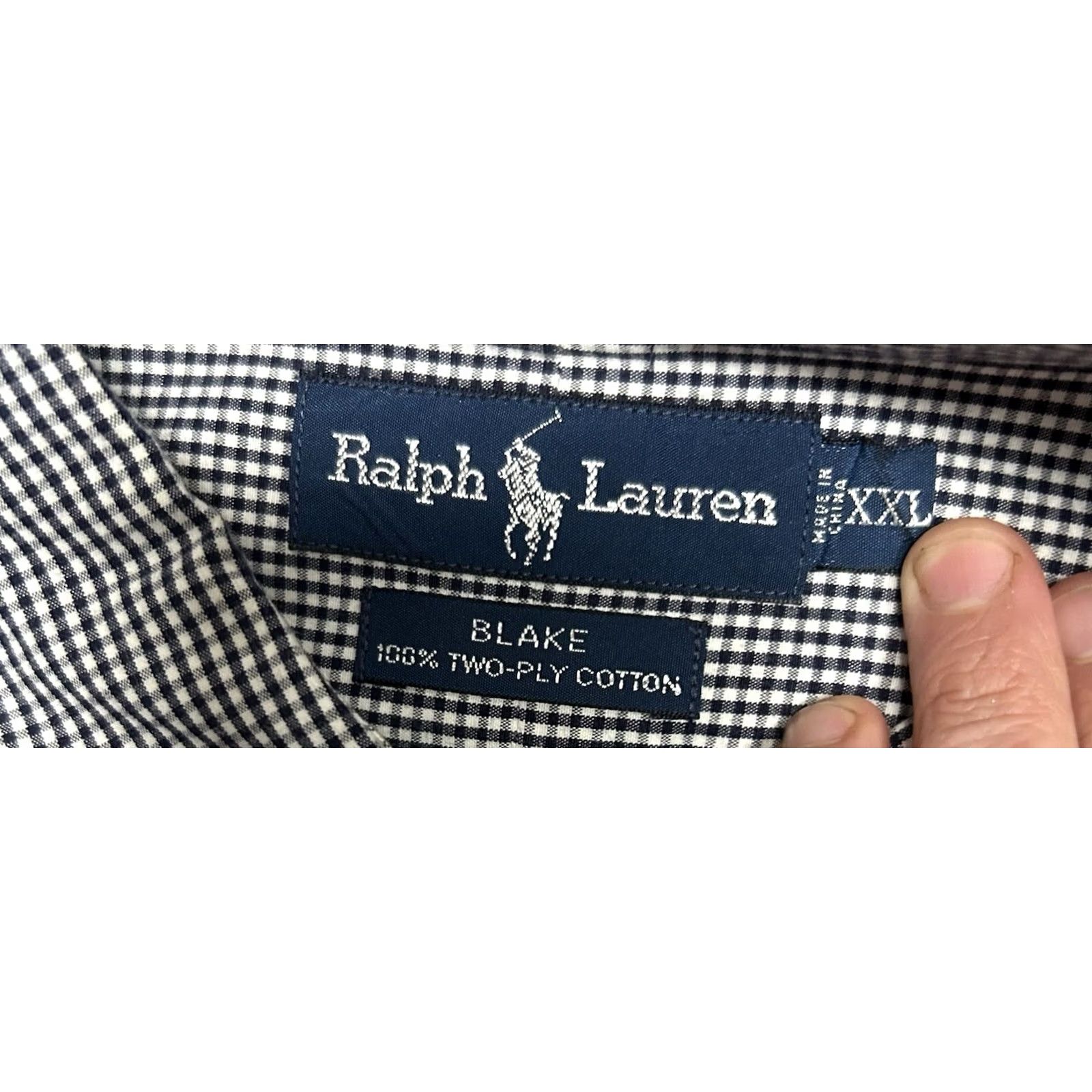 Ralph Lauren VINTAGE Ralph Lauren Blake Button-Down Shirt Men 2XL Blue Plaid Long Sleeve Lot Of 2 VTG Size US XXL / EU 58 / 5 - 6 Thumbnail