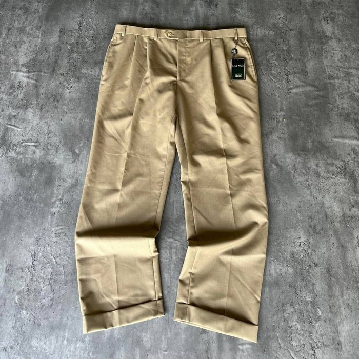 Polo Ralph Lauren Vintage Polo Ralph Lauren Tonal Cream Wool Baggy ...