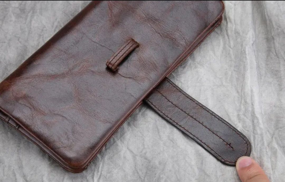 Japanese Brand × Leather × Vintage Handmade Wallet Billfold Leather Size ONE SIZE - 3 Thumbnail