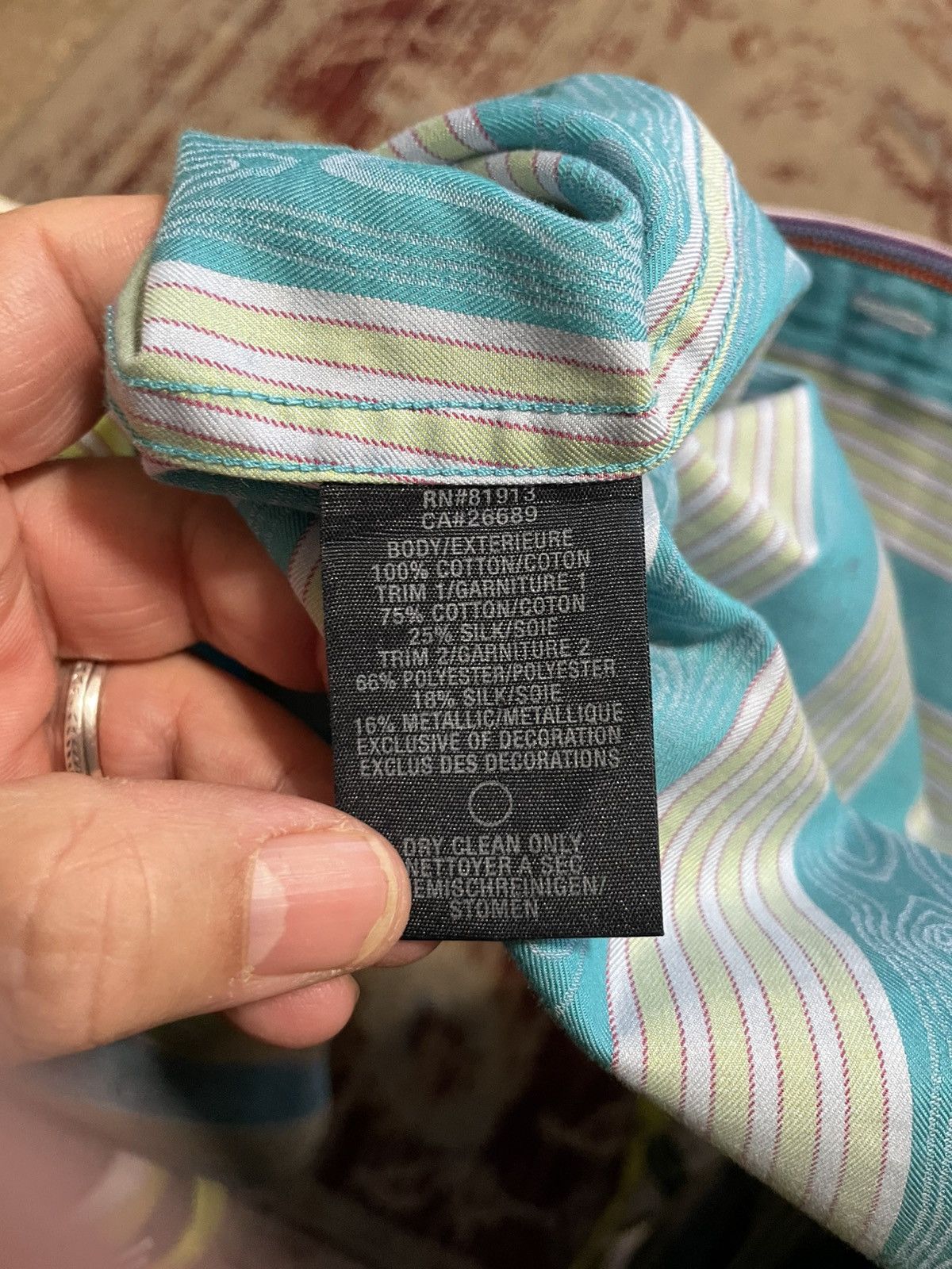 Robert Graham Striped Button front shirt Size US XL / EU 56 / 4 - 13 Thumbnail