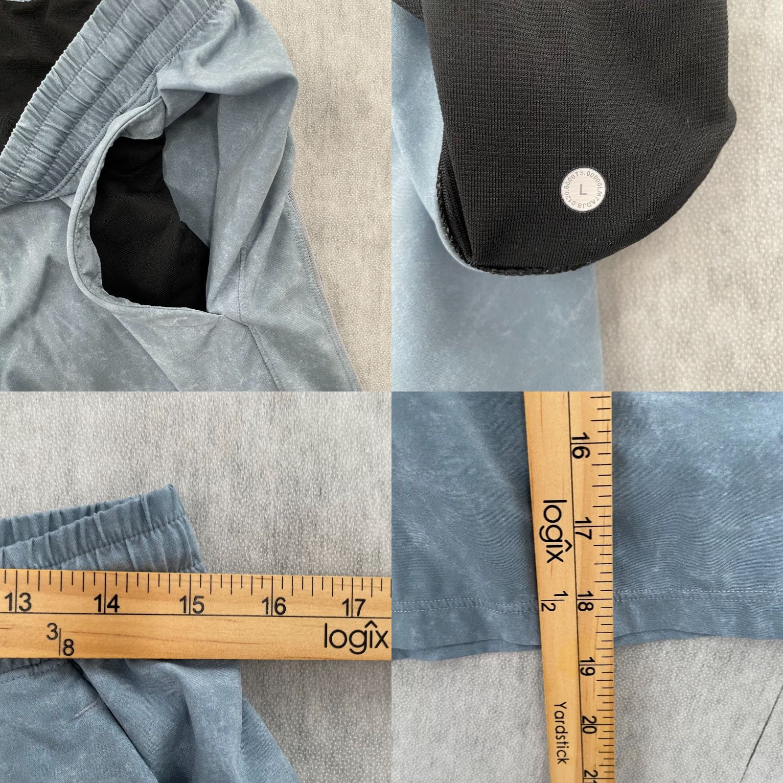 Lululemon Vintage Lululemon Pace Breaker Shorts Men Activewear Drawstring Size L Blue Size US 33 - 8 Thumbnail
