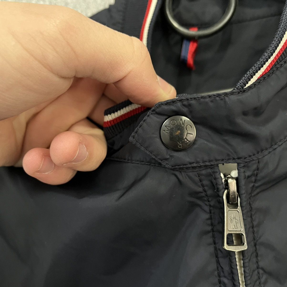 Moncler Moncler blue nylon light windbreaker jacket Size US XL / EU 56 / 4 - 9 Thumbnail