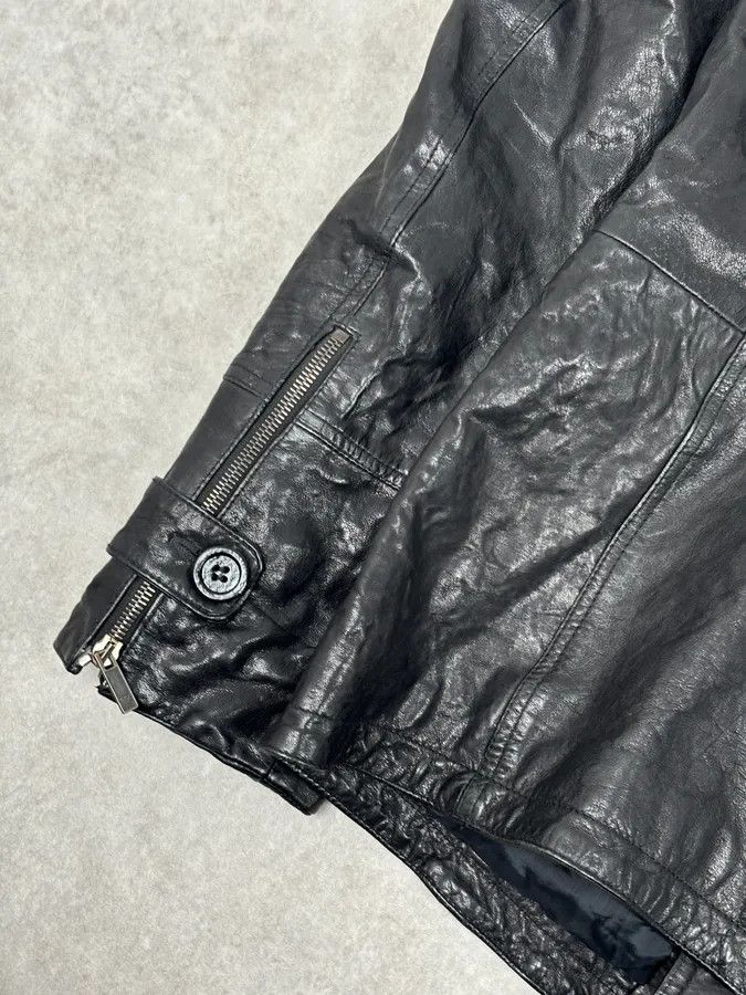 Emporio Armani AW2007 Emporio Armani Multi-Pocket Black Leather Jacket Size US L / EU 52-54 / 3 - 9 Thumbnail