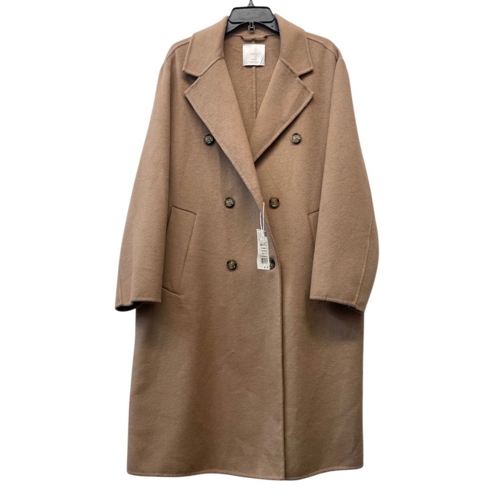 Mango MNG Women's Double-Breasted Oversized Wool Coat size XL Size XL / US 12-14 / IT 48-50 - 7 Thumbnail