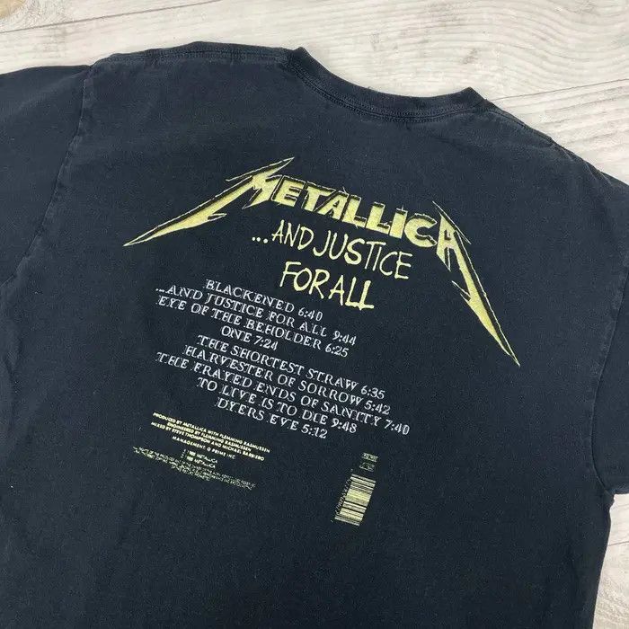 Metallica Vintage Metallica And Justice For All T-Shirt Rock Band Size US XL / EU 56 / 4 - 7 Thumbnail