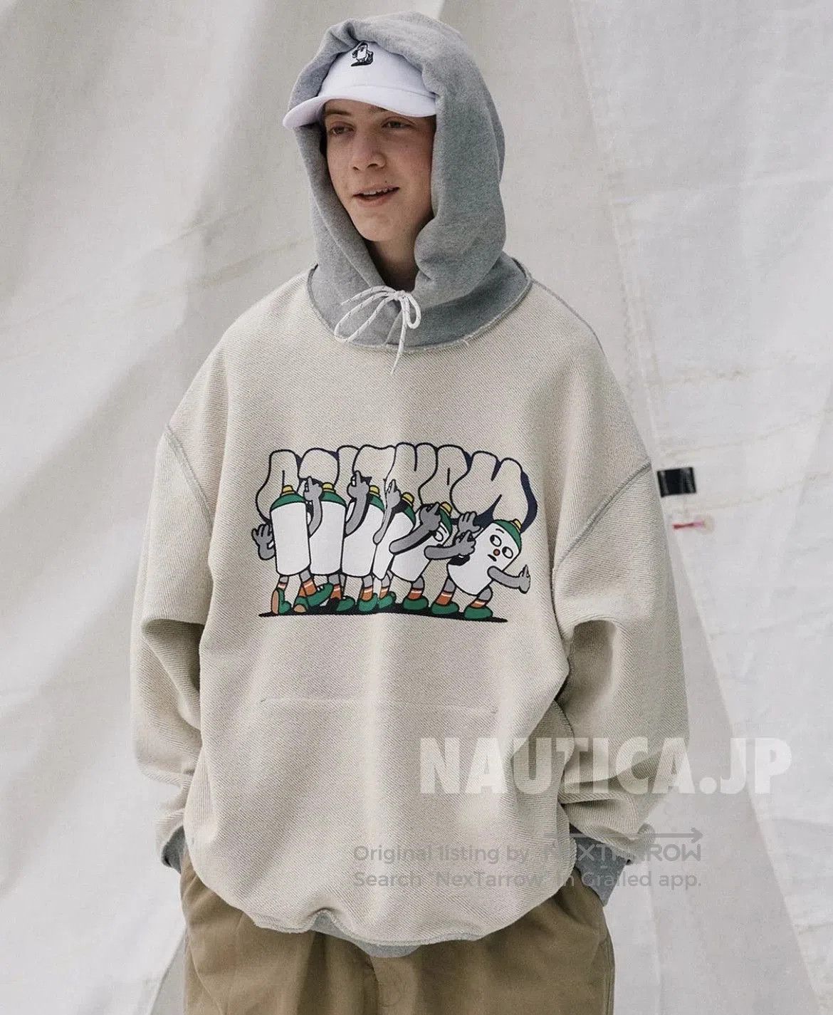 Nautica nautica lurk graphic hooded sweatshirt. Size US S / EU 44-46 / 1 - 1 Thumbnail