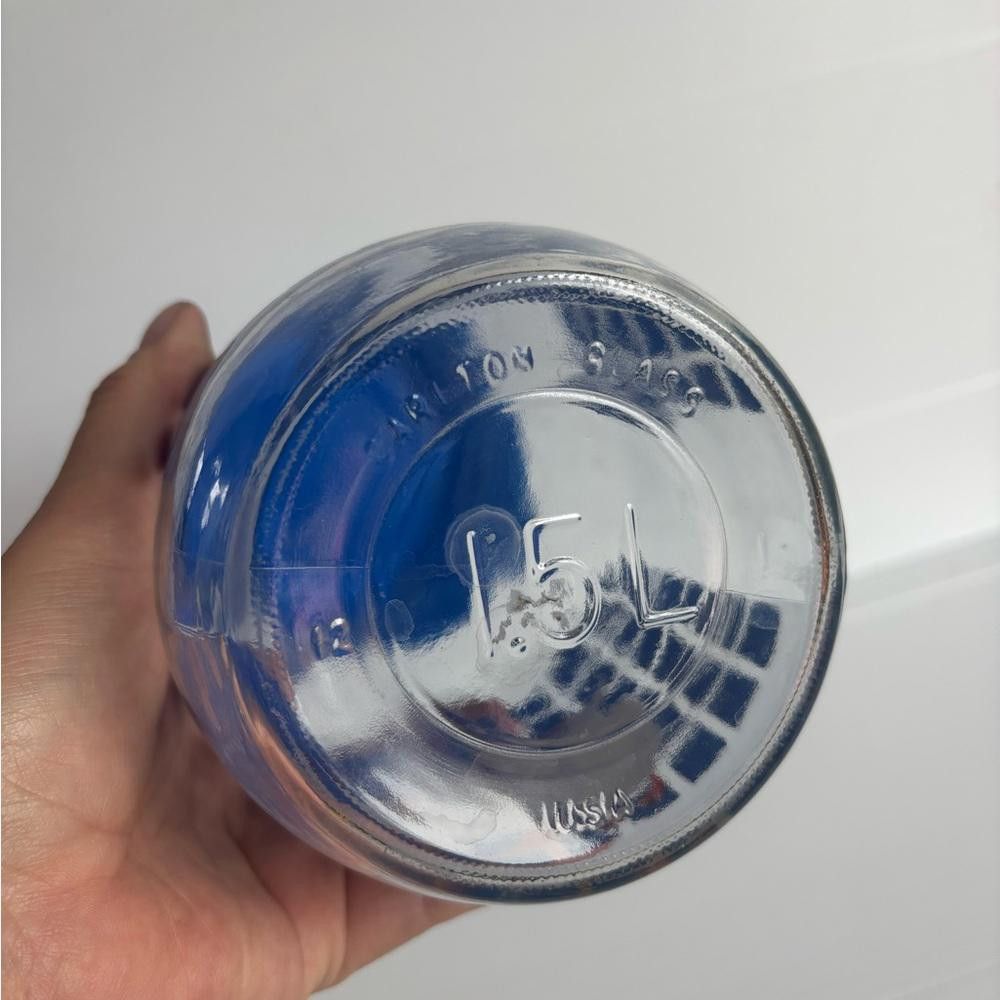 Designer 1982 Carlton 1.5 Liter Glass Storage Jar with goose Size ONE SIZE - 5 Thumbnail