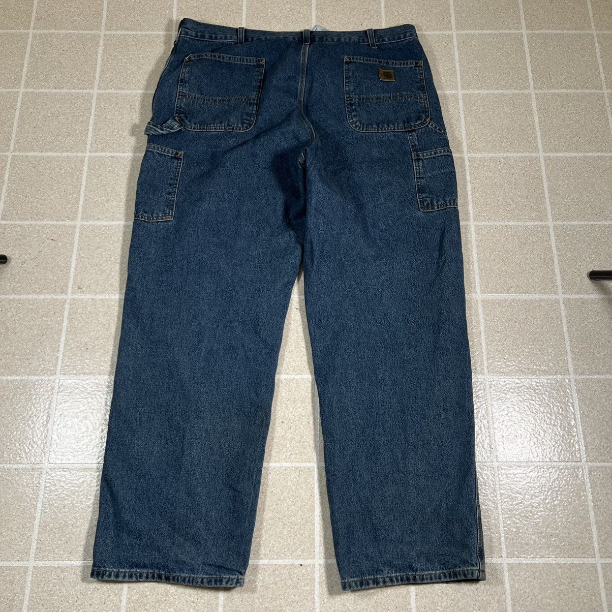 Carhartt Carhartt Washed Denim Loose Fit m Jeans Blue Denim 40x32 Size US 40 / EU 56 - 1 Thumbnail